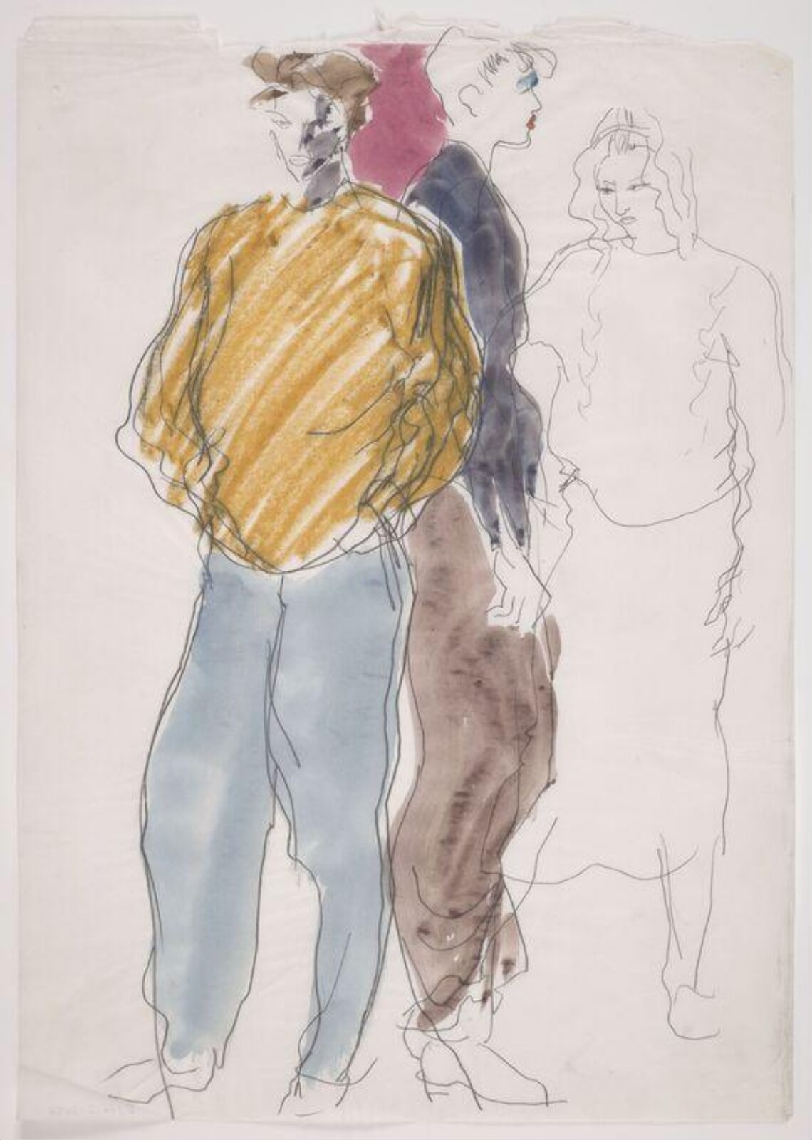 drawing, Colin Barnes, 1980s- early 1990s