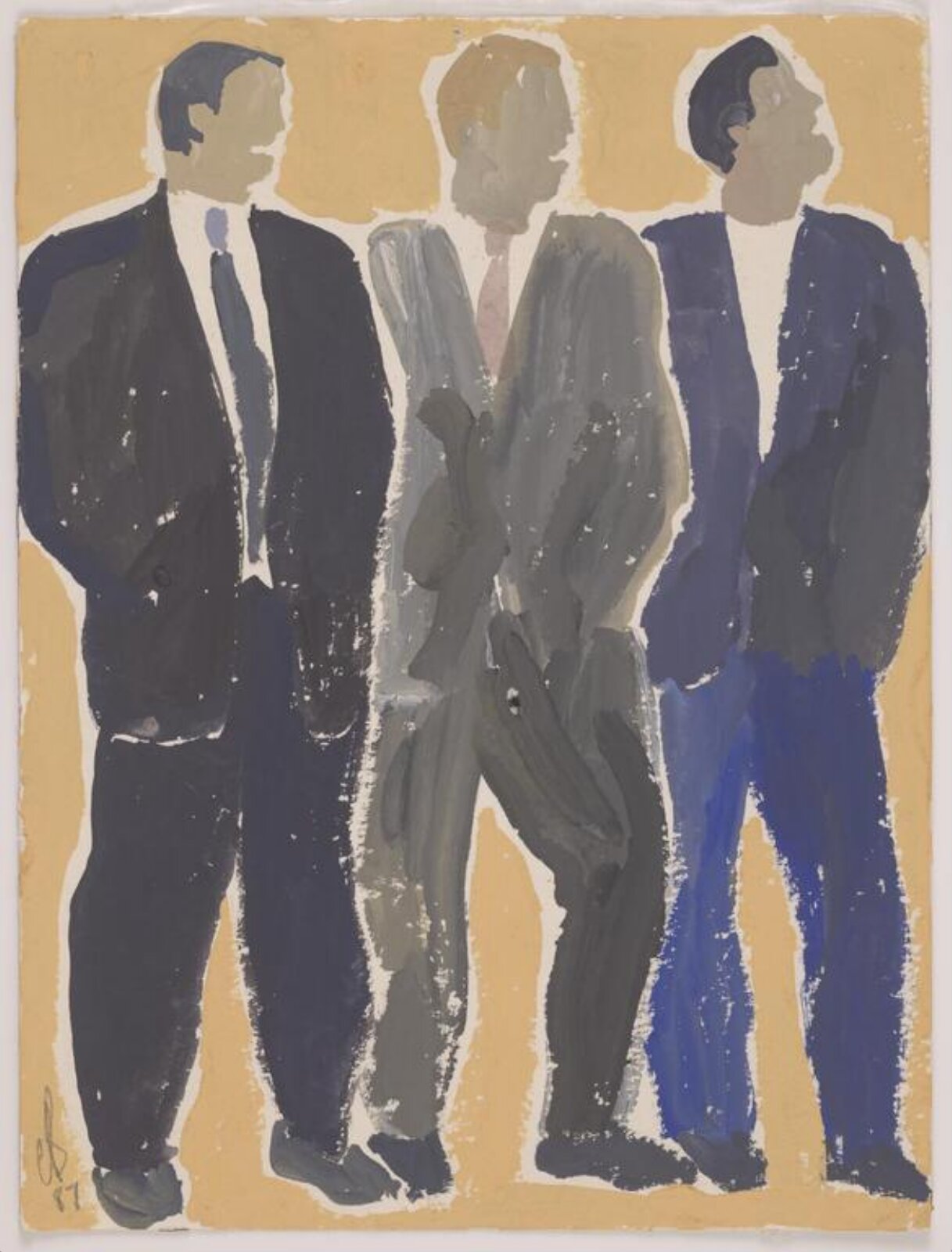 drawing, Colin Barnes, 1980s- early 1990s