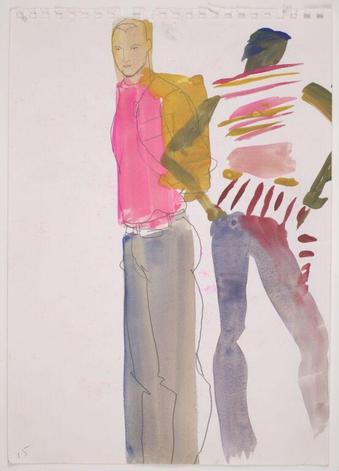 drawing, Colin Barnes, 1980s- early 1990s