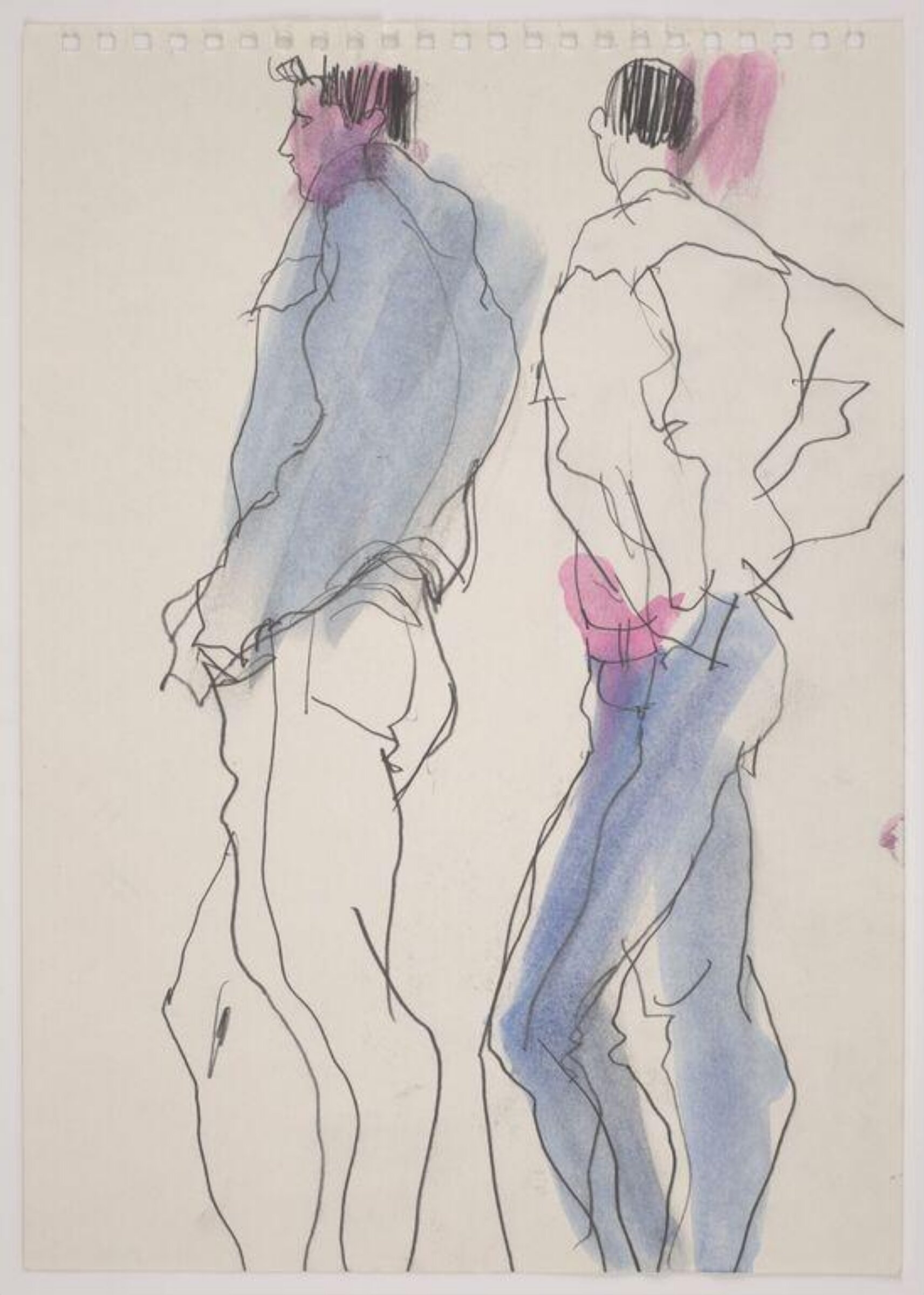 drawing, Colin Barnes, 1980s- early 1990s