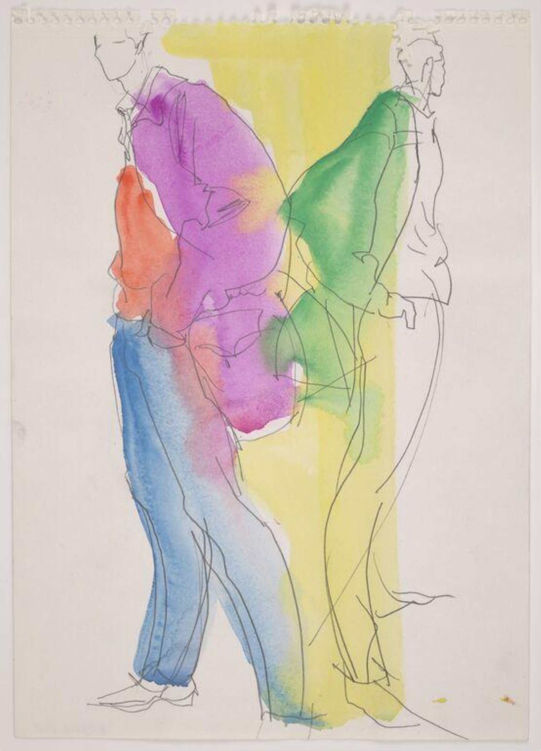 drawing, Colin Barnes, 1980s- early 1990s