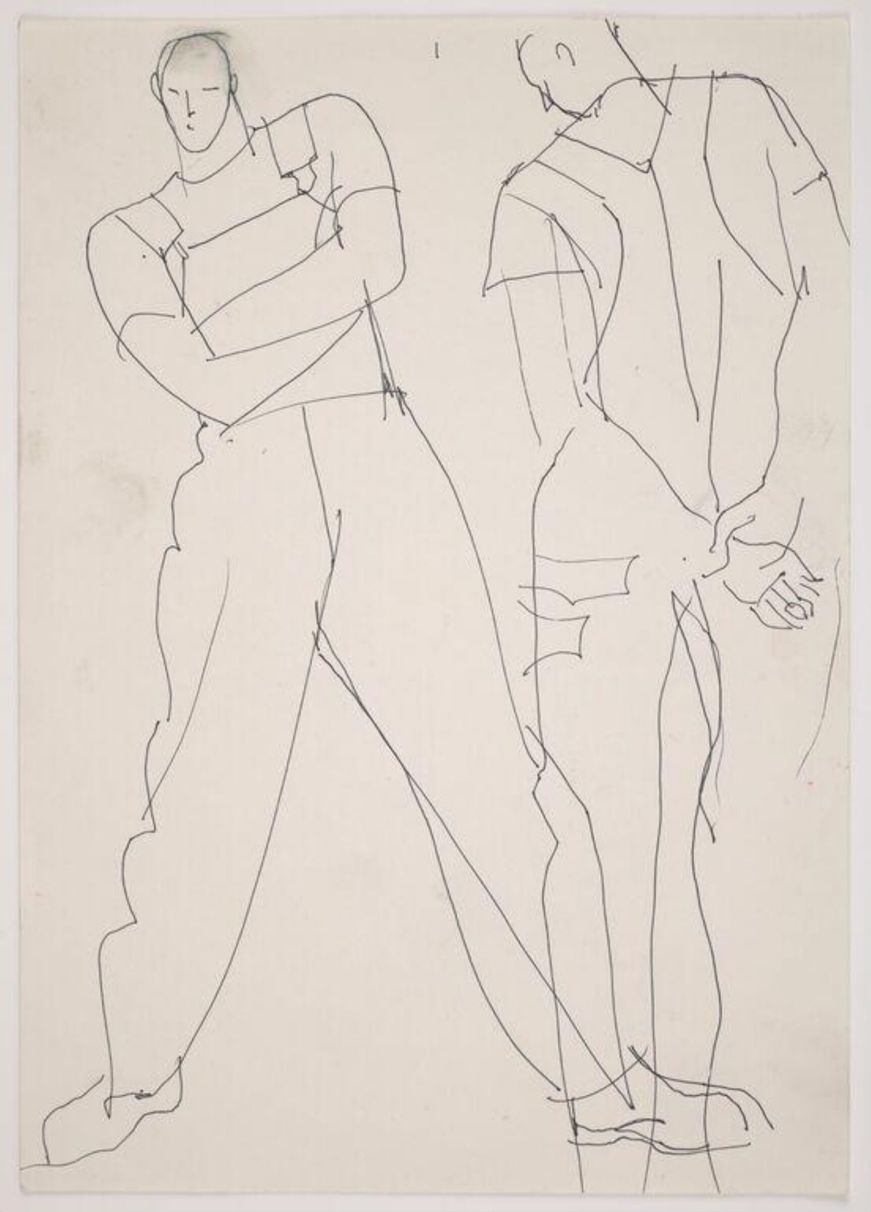 drawing, Colin Barnes, 1980s- early 1990s