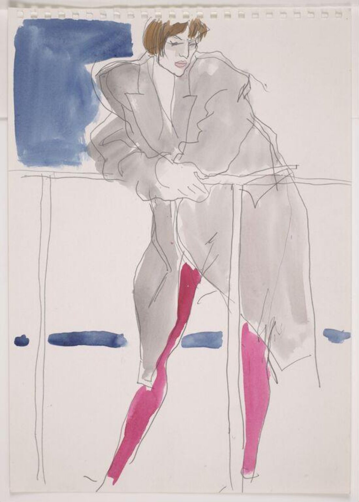 drawing, Colin Barnes, 1980s- early 1990s