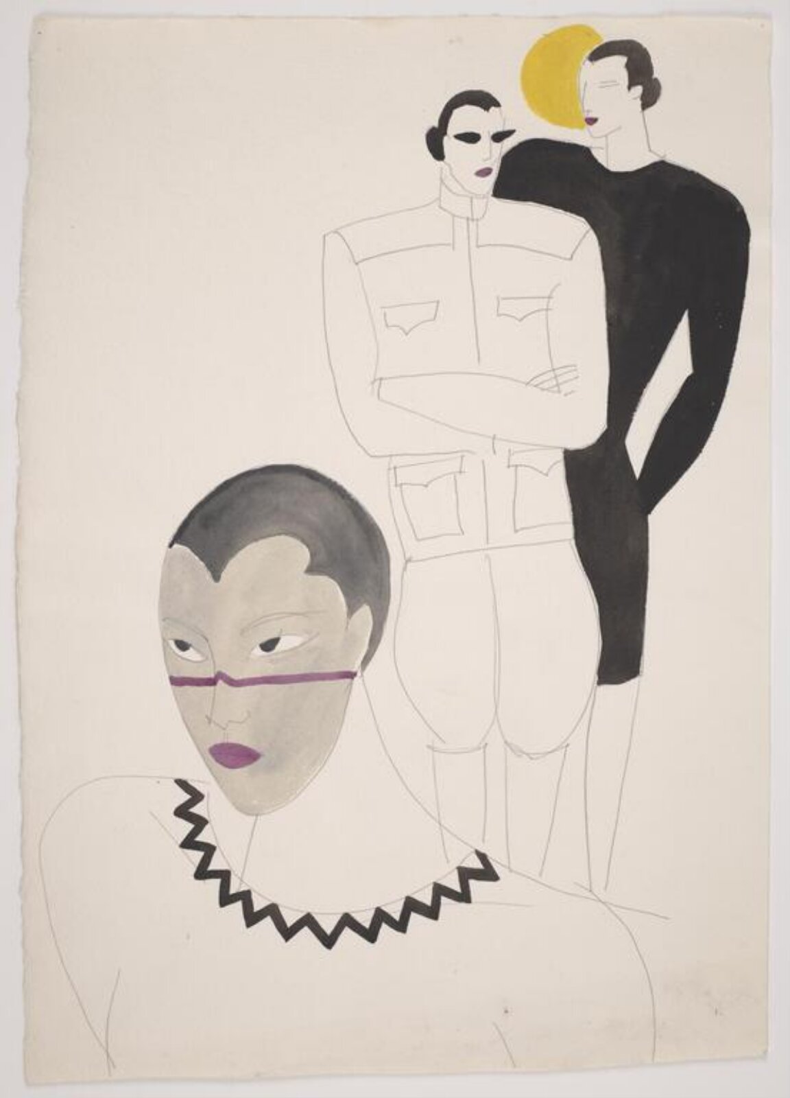 drawing, Colin Barnes, 1980s- early 1990s