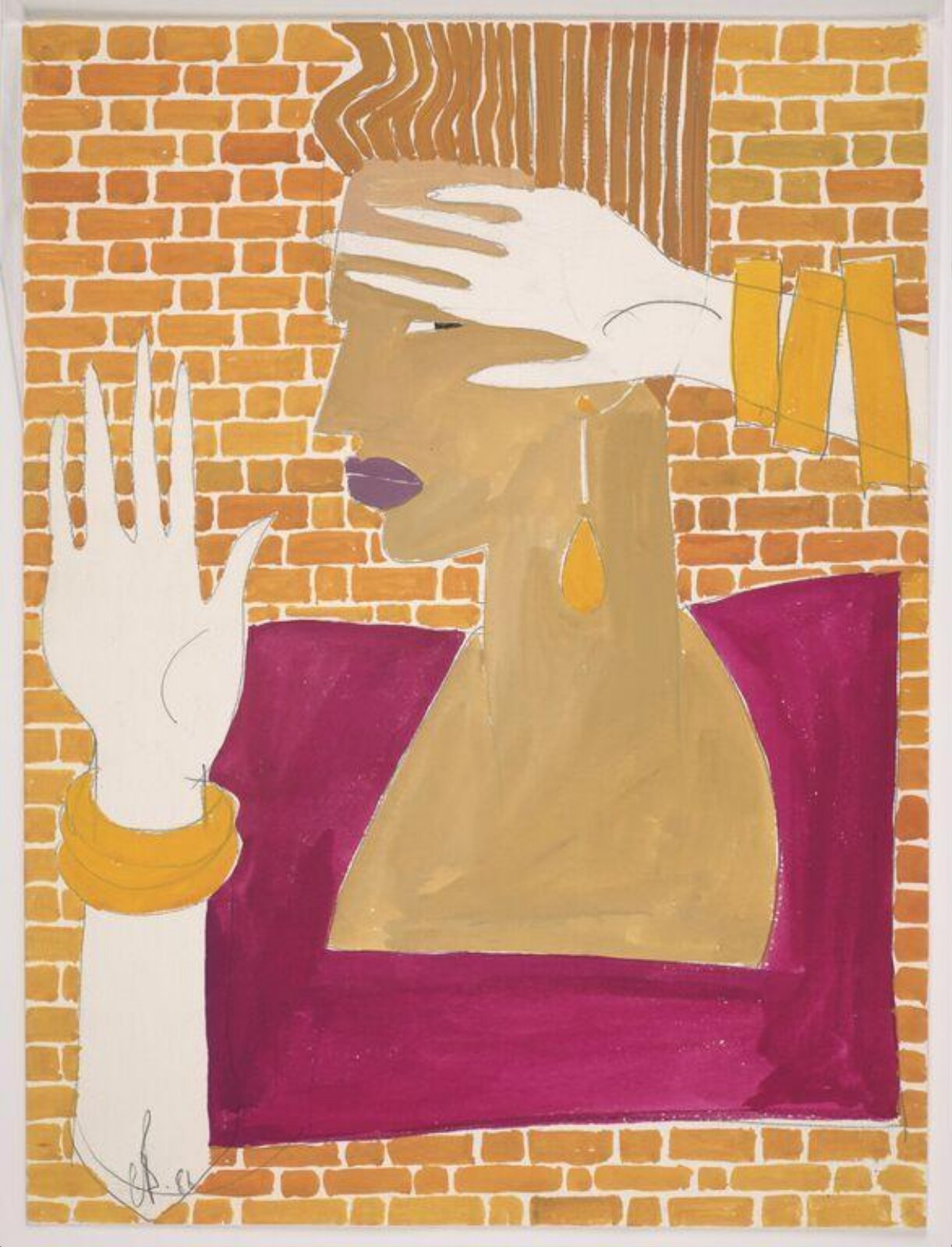 drawing, Colin Barnes, 1980s- early 1990s