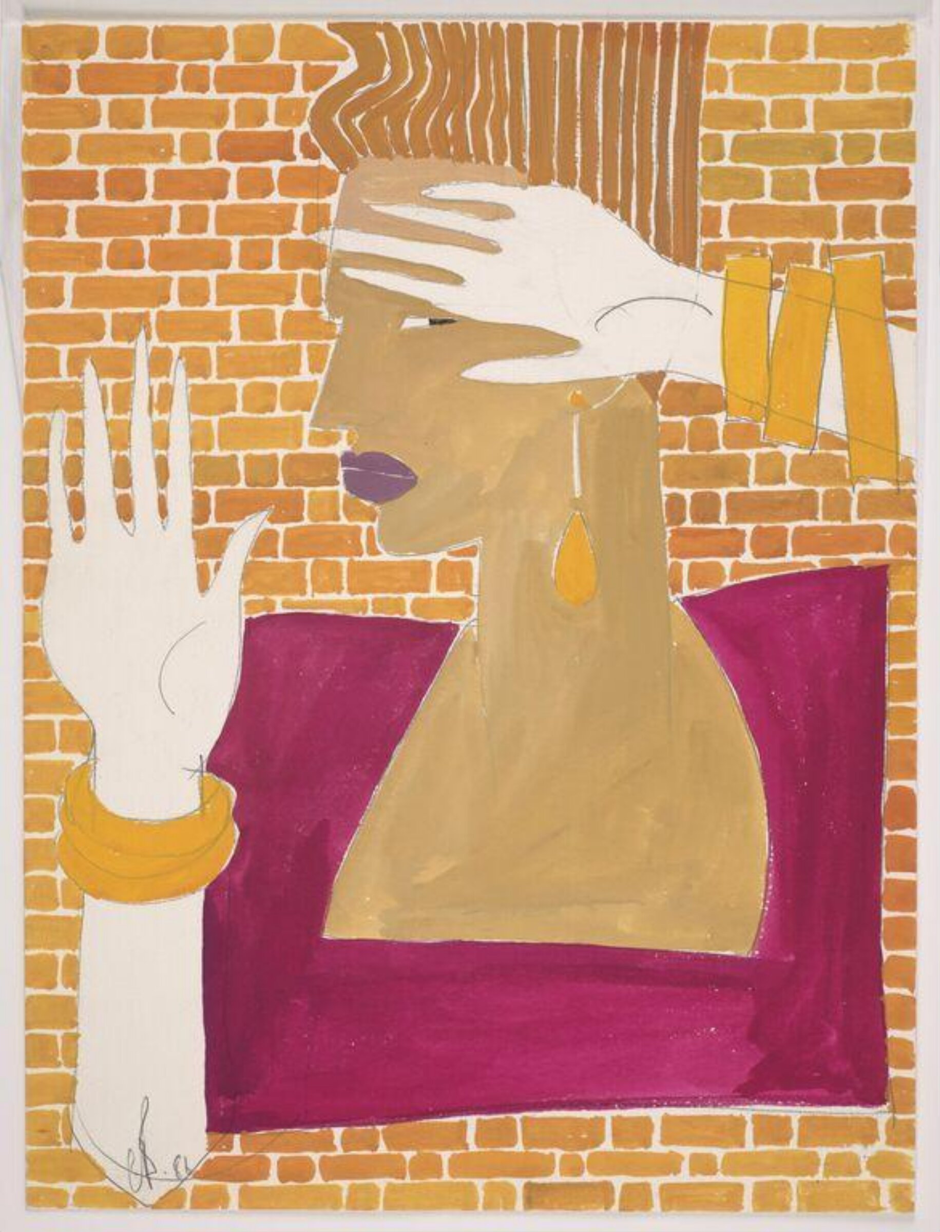 drawing, Colin Barnes, 1980s- early 1990s