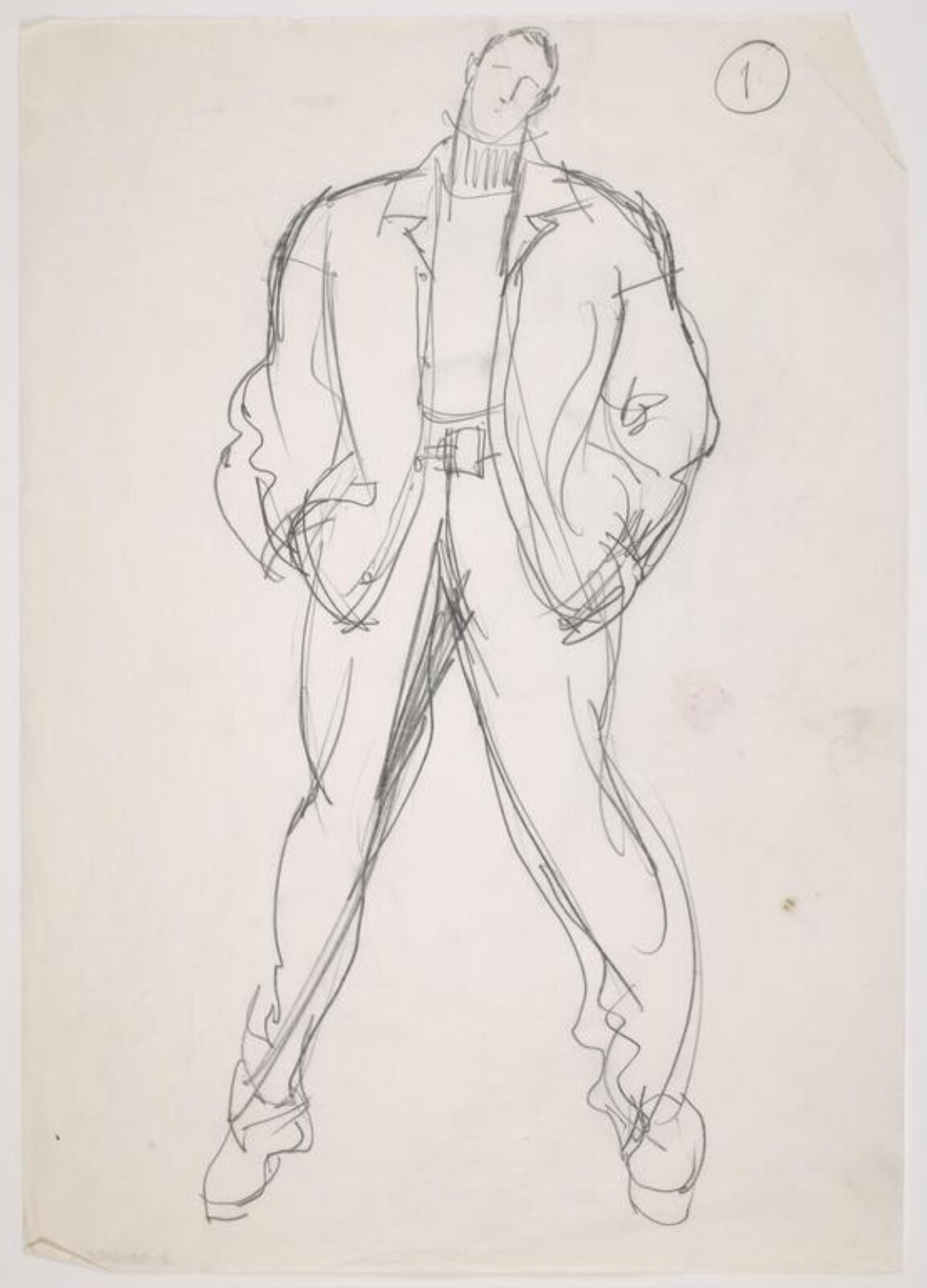 drawing, Colin Barnes, 1980s- early 1990s
