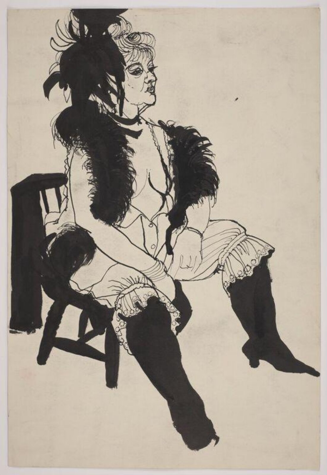 drawing, Colin Barnes, 1980s- early 1990s