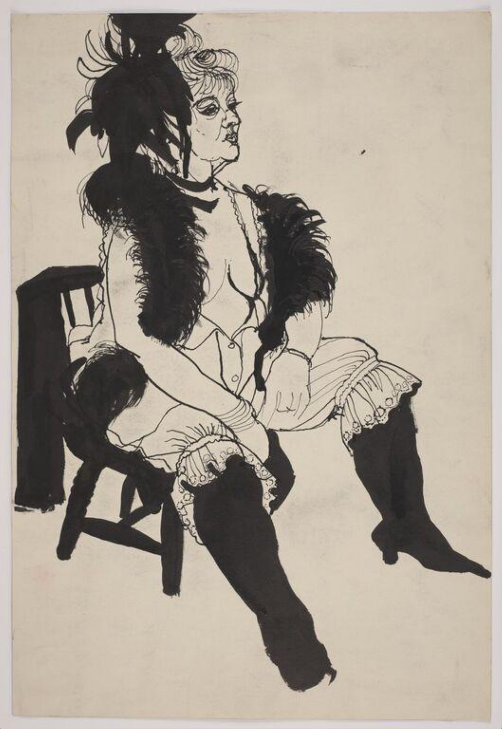 drawing, Colin Barnes, 1980s- early 1990s
