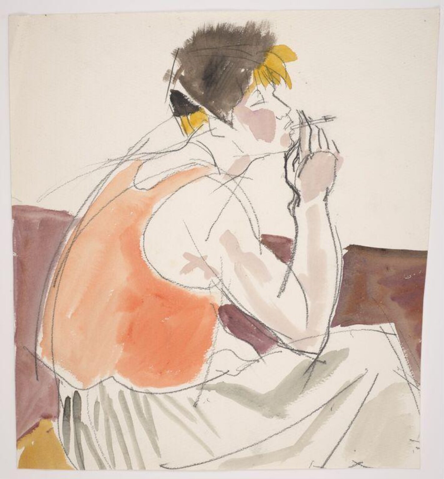 drawing, Colin Barnes, 1980s- early 1990s
