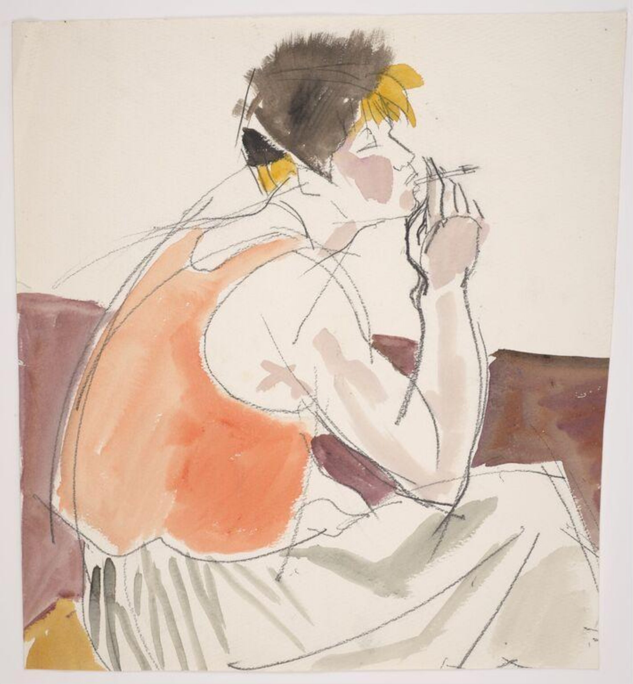 drawing, Colin Barnes, 1980s- early 1990s