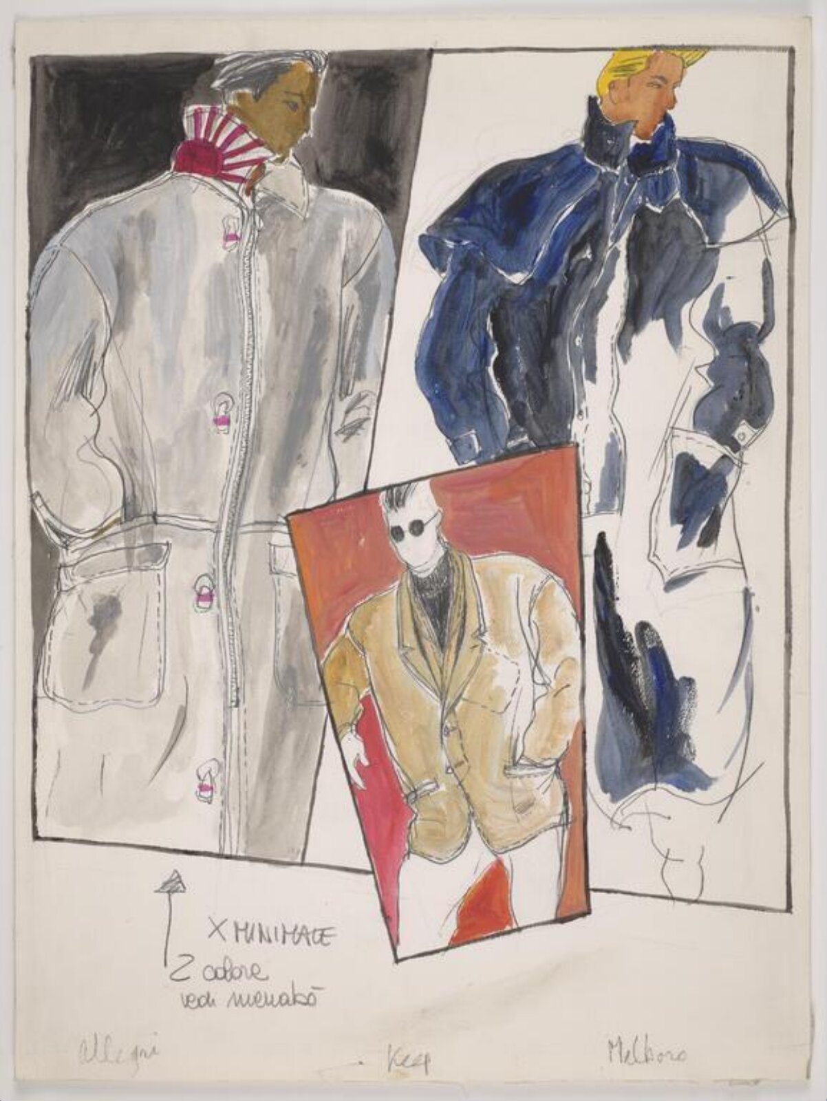 drawing, Colin Barnes, 1980s- early 1990s