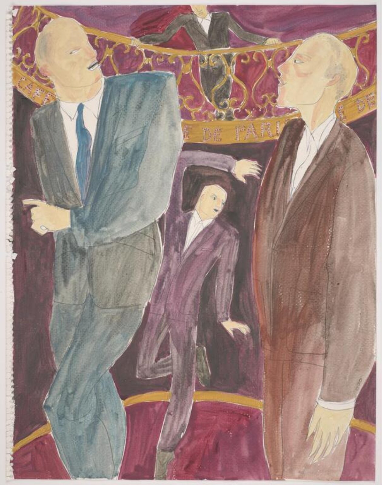 drawing, Colin Barnes, 1980s- early 1990s