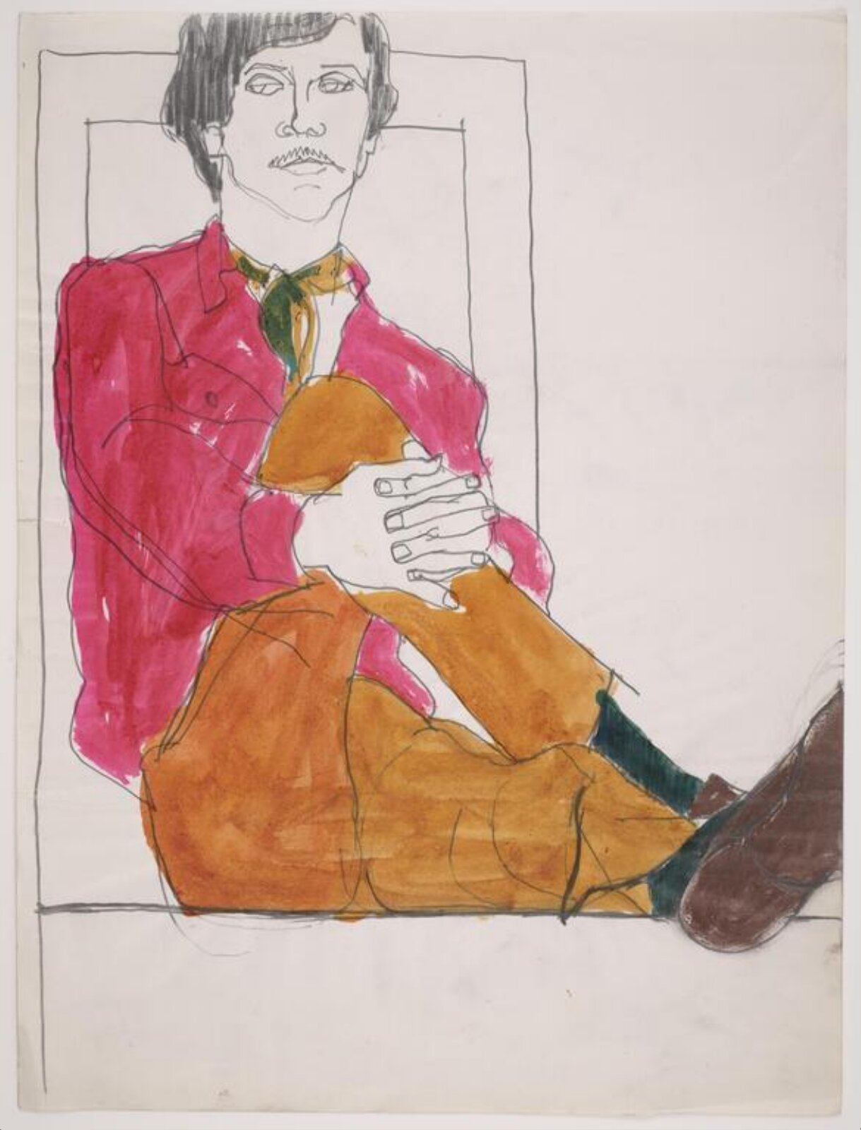 drawing, Colin Barnes, 1980s- early 1990s