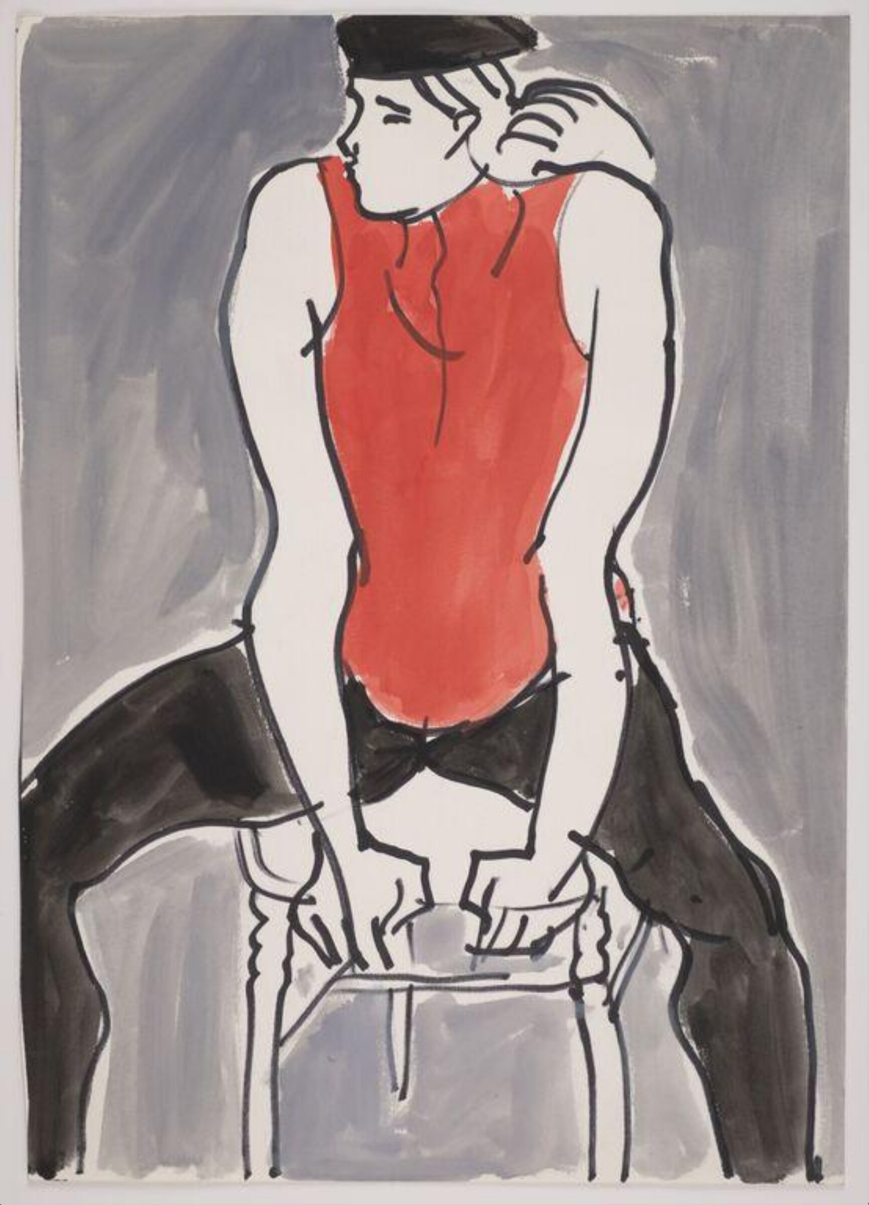drawing, Colin Barnes, 1980s- early 1990s