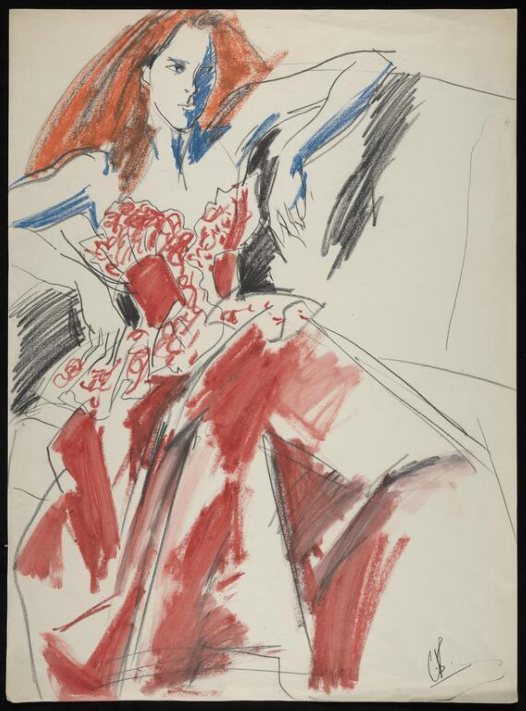 drawing, Colin Barnes, 1980s- early 1990s