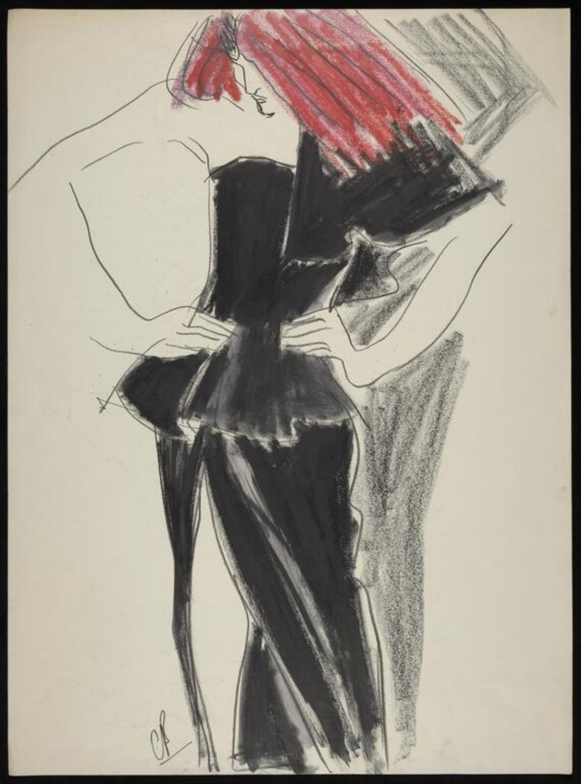 drawing, Colin Barnes, 1980s- early 1990s