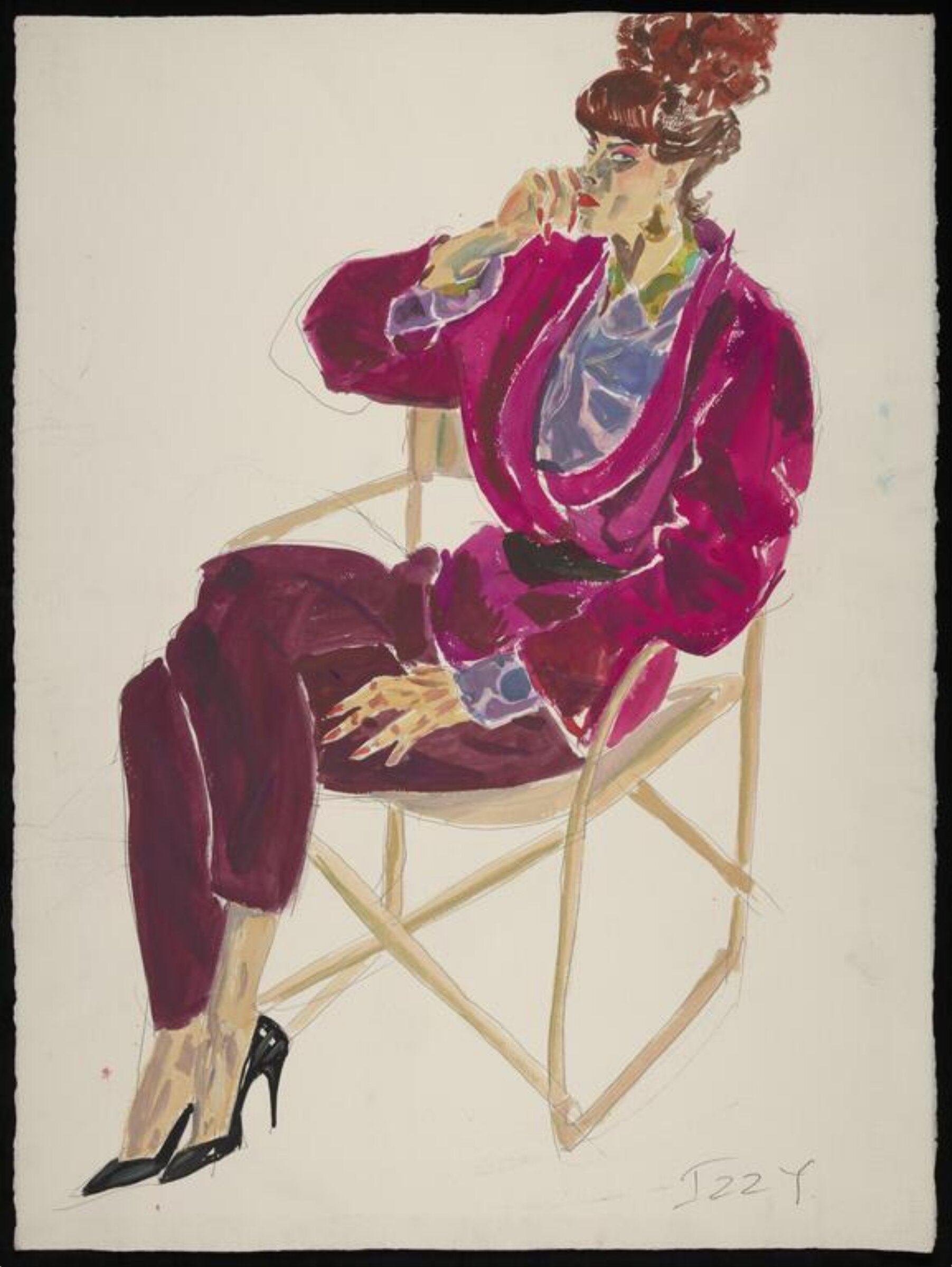 drawing, Colin Barnes, 1980s- early 1990s