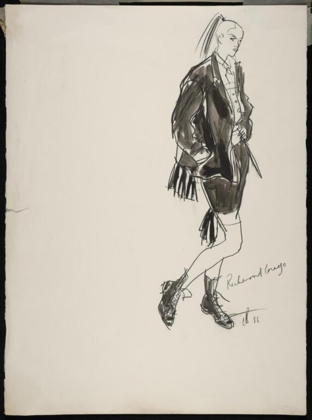 drawing, Colin Barnes, 1980s- early 1990s