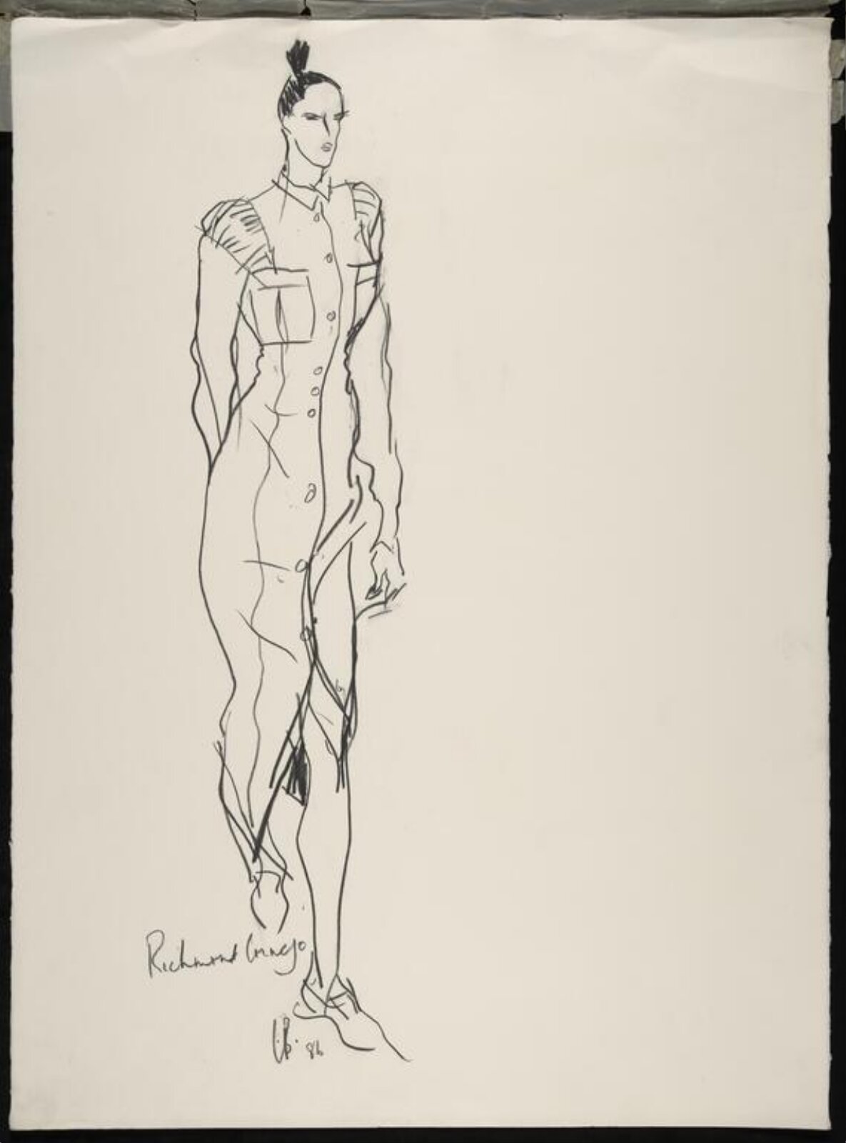 drawing, Colin Barnes, 1980s- early 1990s