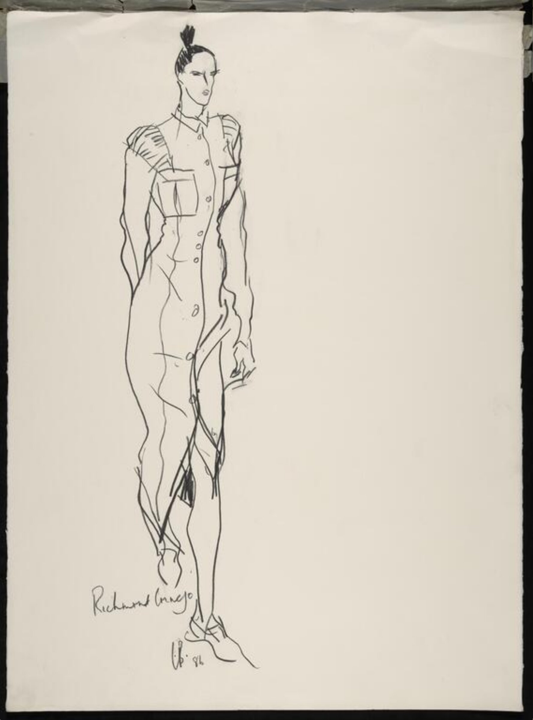 drawing, Colin Barnes, 1980s- early 1990s