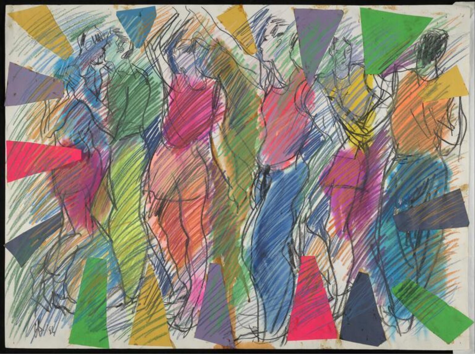 drawing, Colin Barnes, 1980s- early 1990s