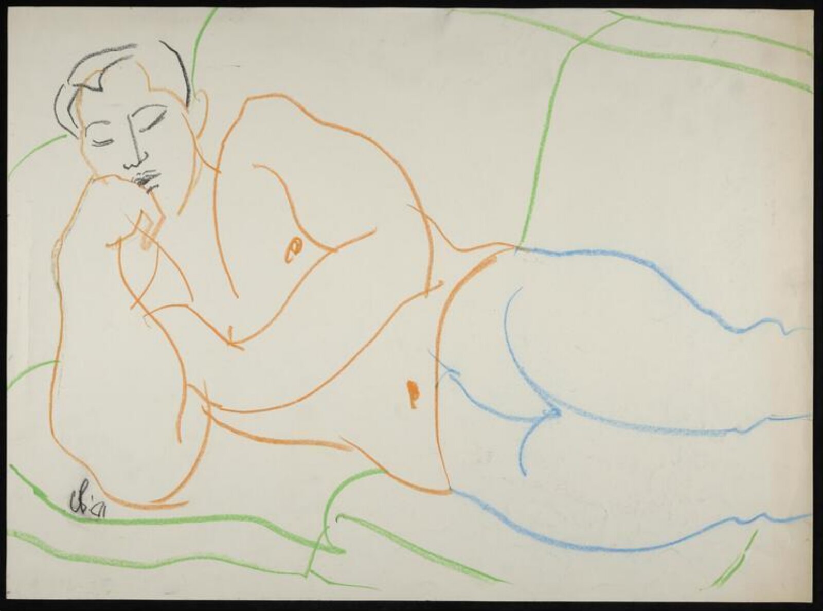 drawing, Colin Barnes, 1980s- early 1990s