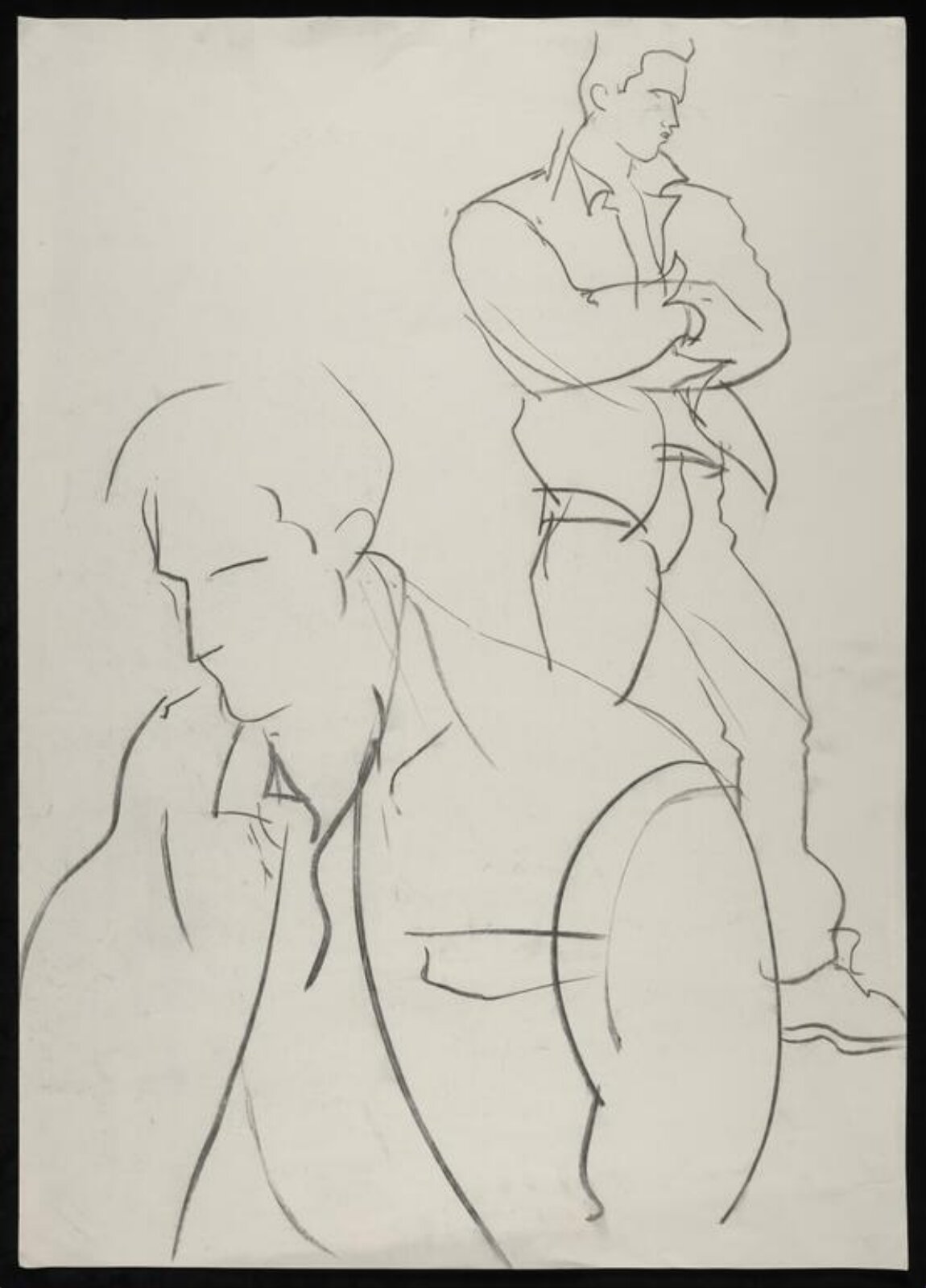 drawing, Colin Barnes, 1980s- early 1990s