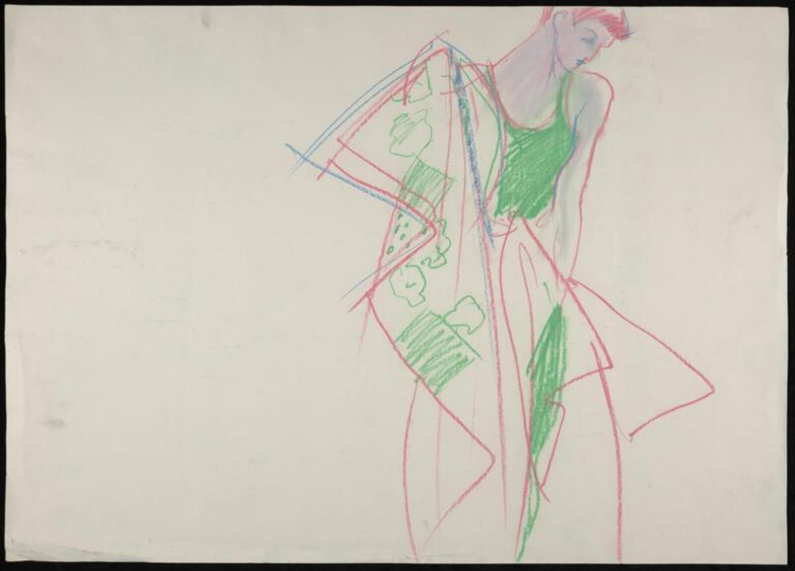 drawing, Colin Barnes, 1980s- early 1990s