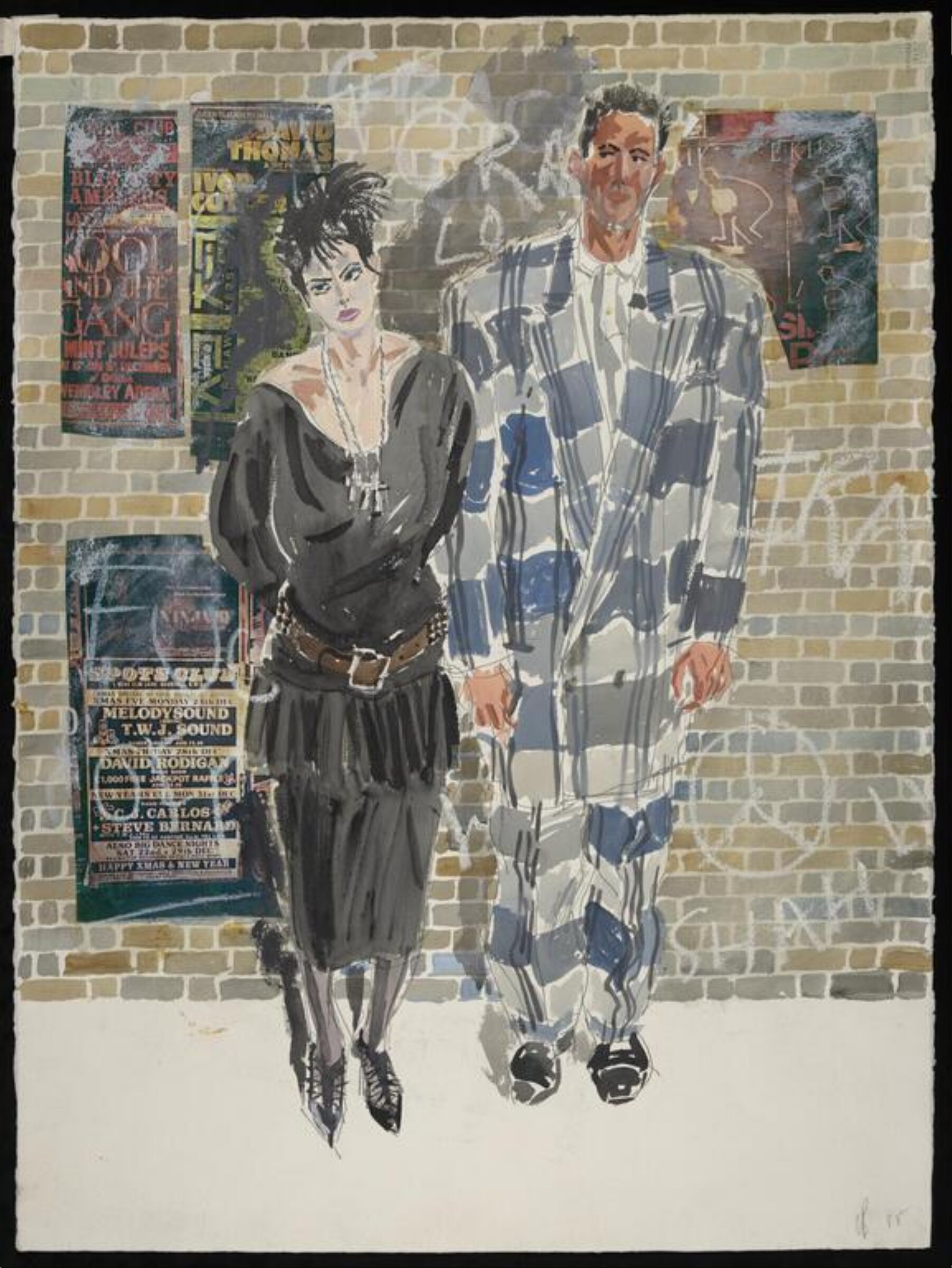 drawing, Colin Barnes, 1980s- early 1990s