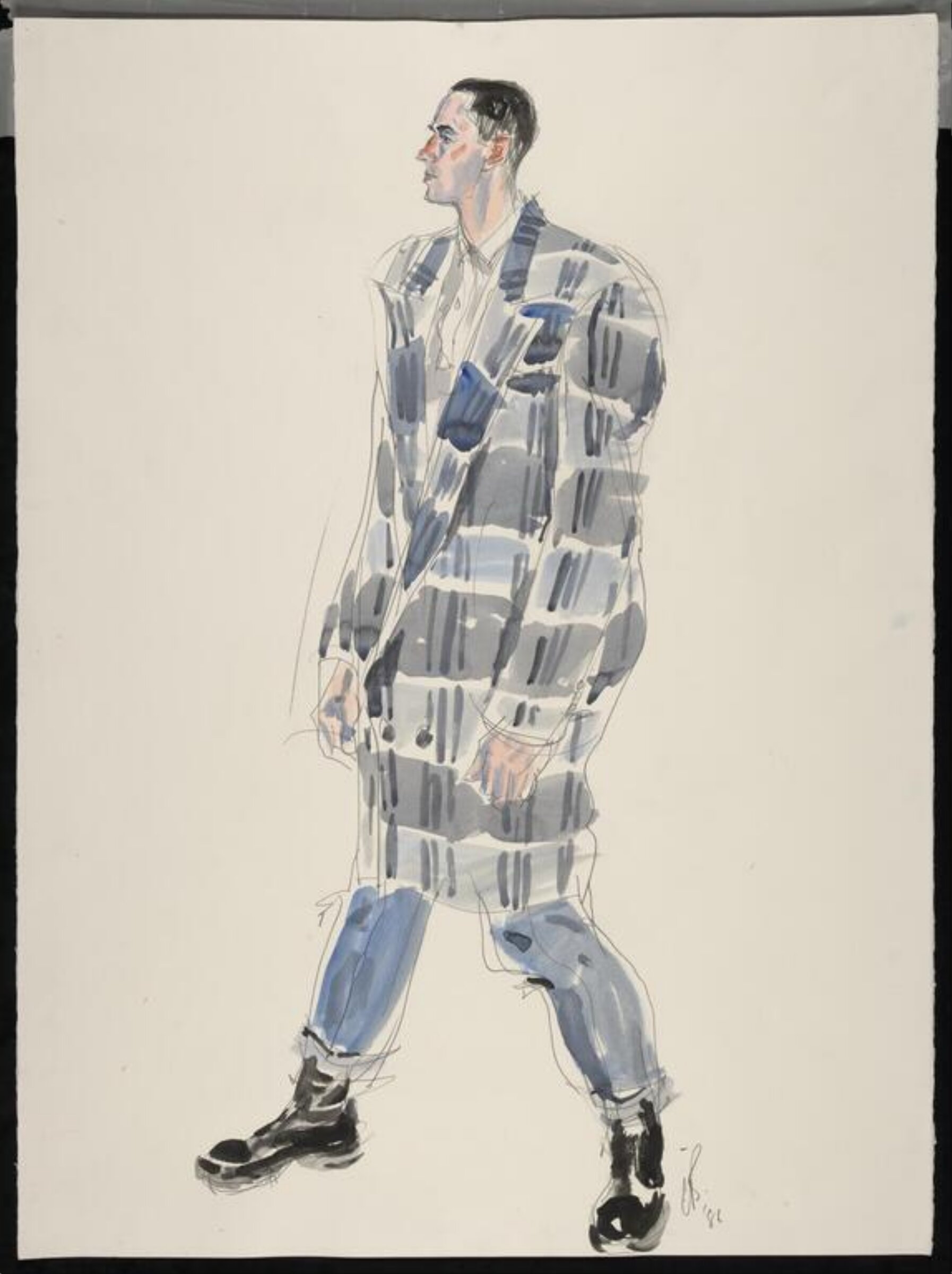 drawing, Colin Barnes, 1980s- early 1990s