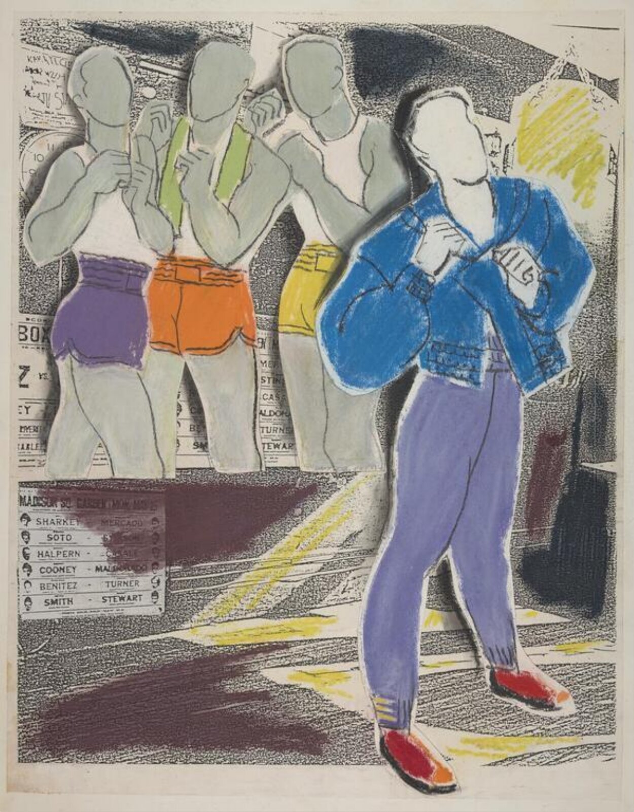 drawing, Colin Barnes, 1980s- early 1990s