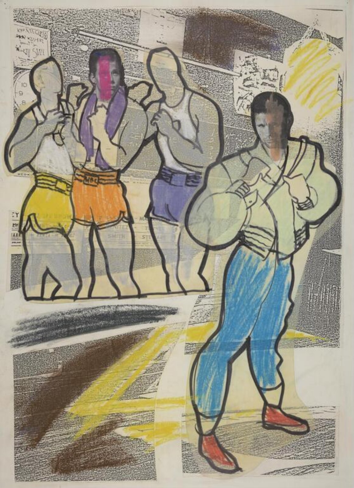 drawing, Colin Barnes, 1980s- early 1990s