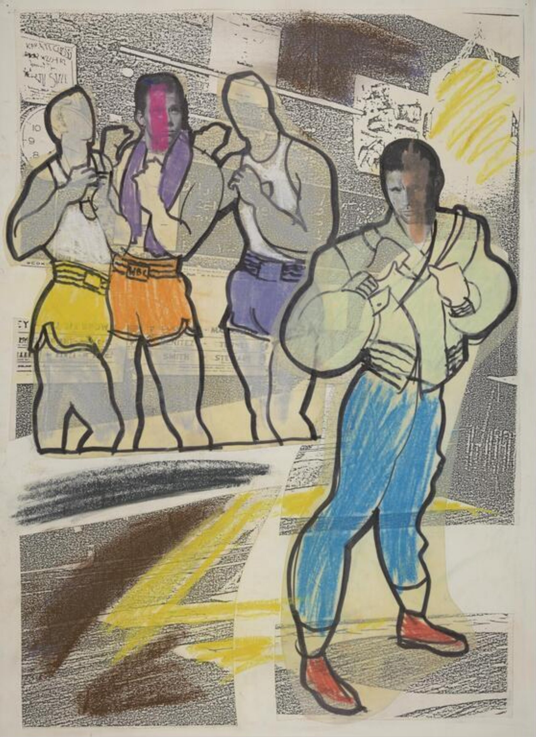 drawing, Colin Barnes, 1980s- early 1990s