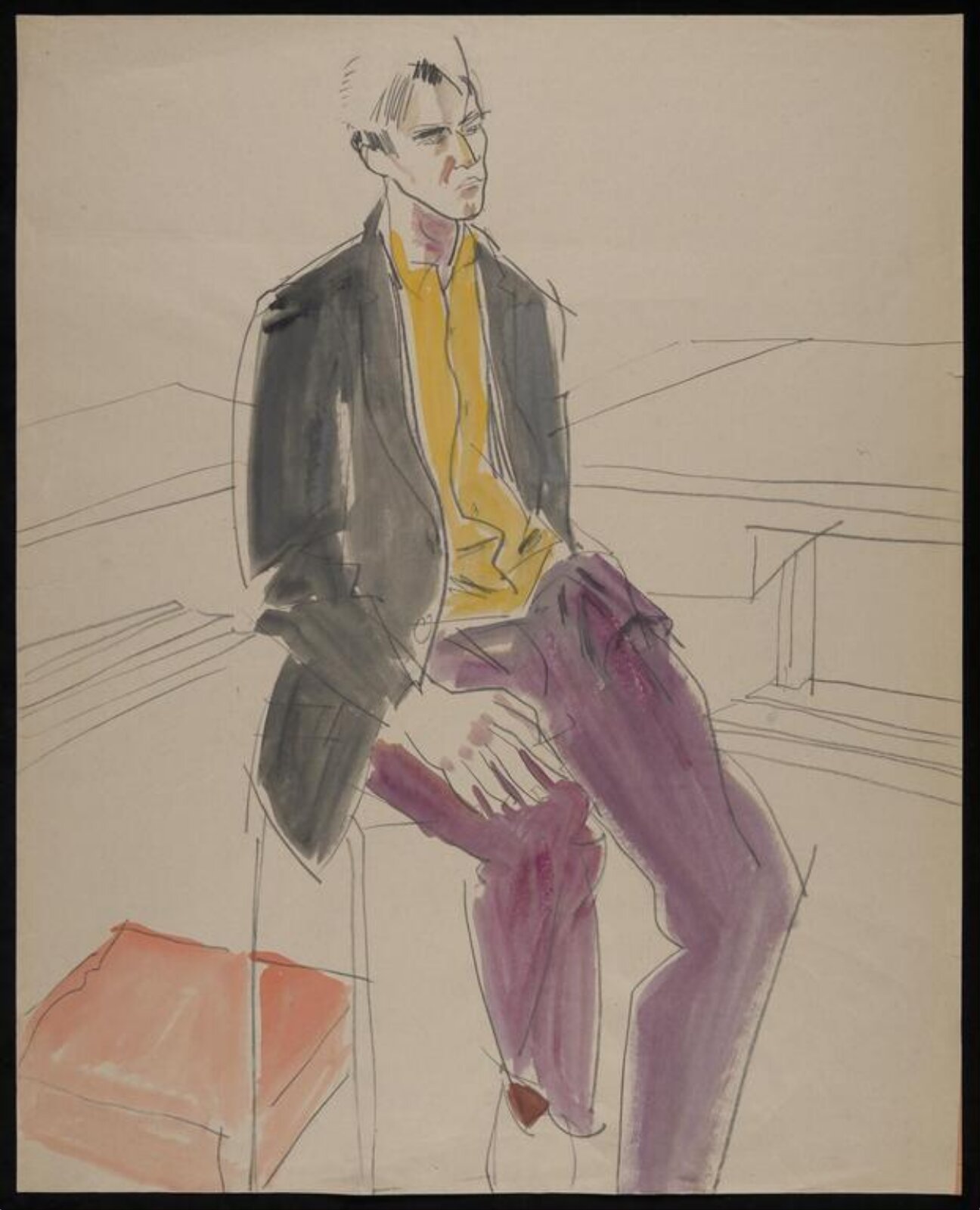 drawing, Colin Barnes, 1980s- early 1990s