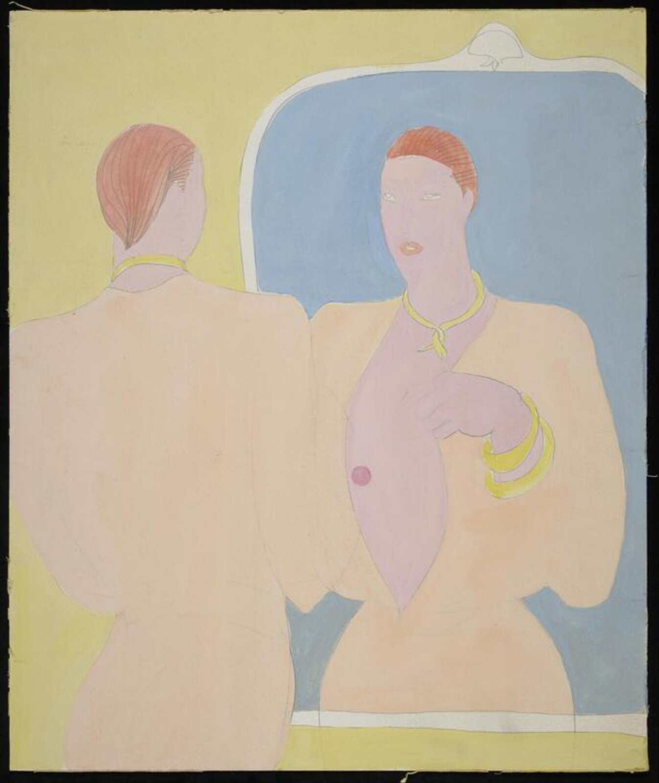 drawing, Colin Barnes, 1980s- early 1990s