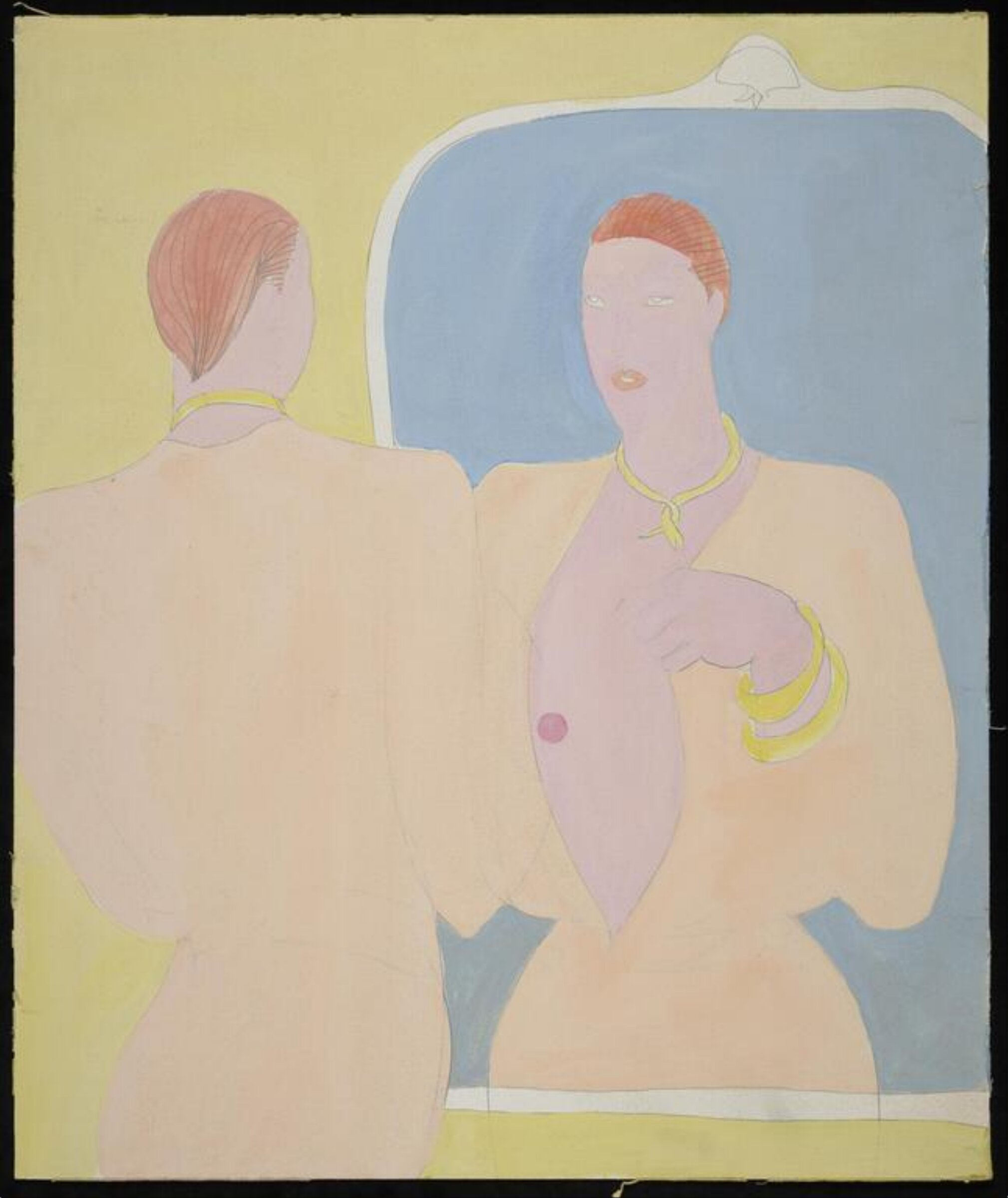 drawing, Colin Barnes, 1980s- early 1990s