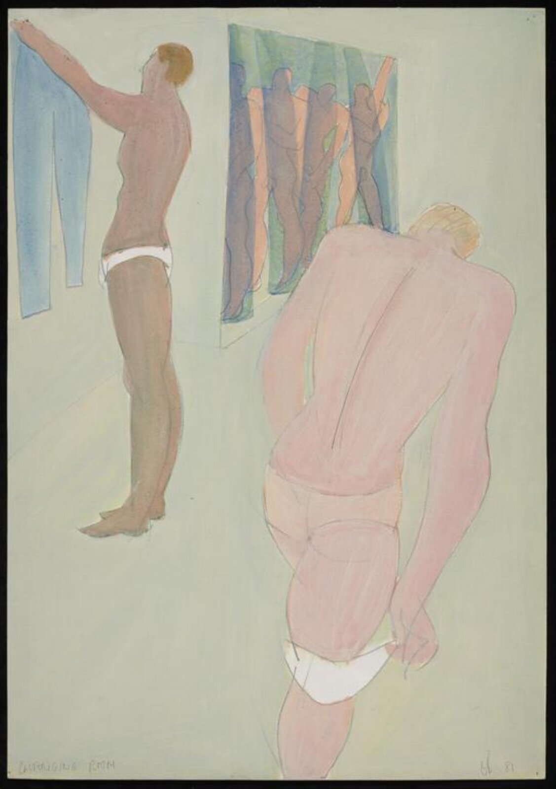 drawing, Colin Barnes, 1980s- early 1990s