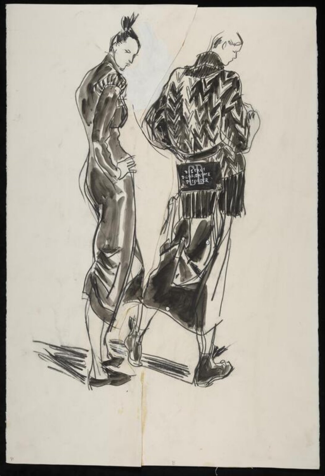 drawing, Colin Barnes, 1980s- early 1990s