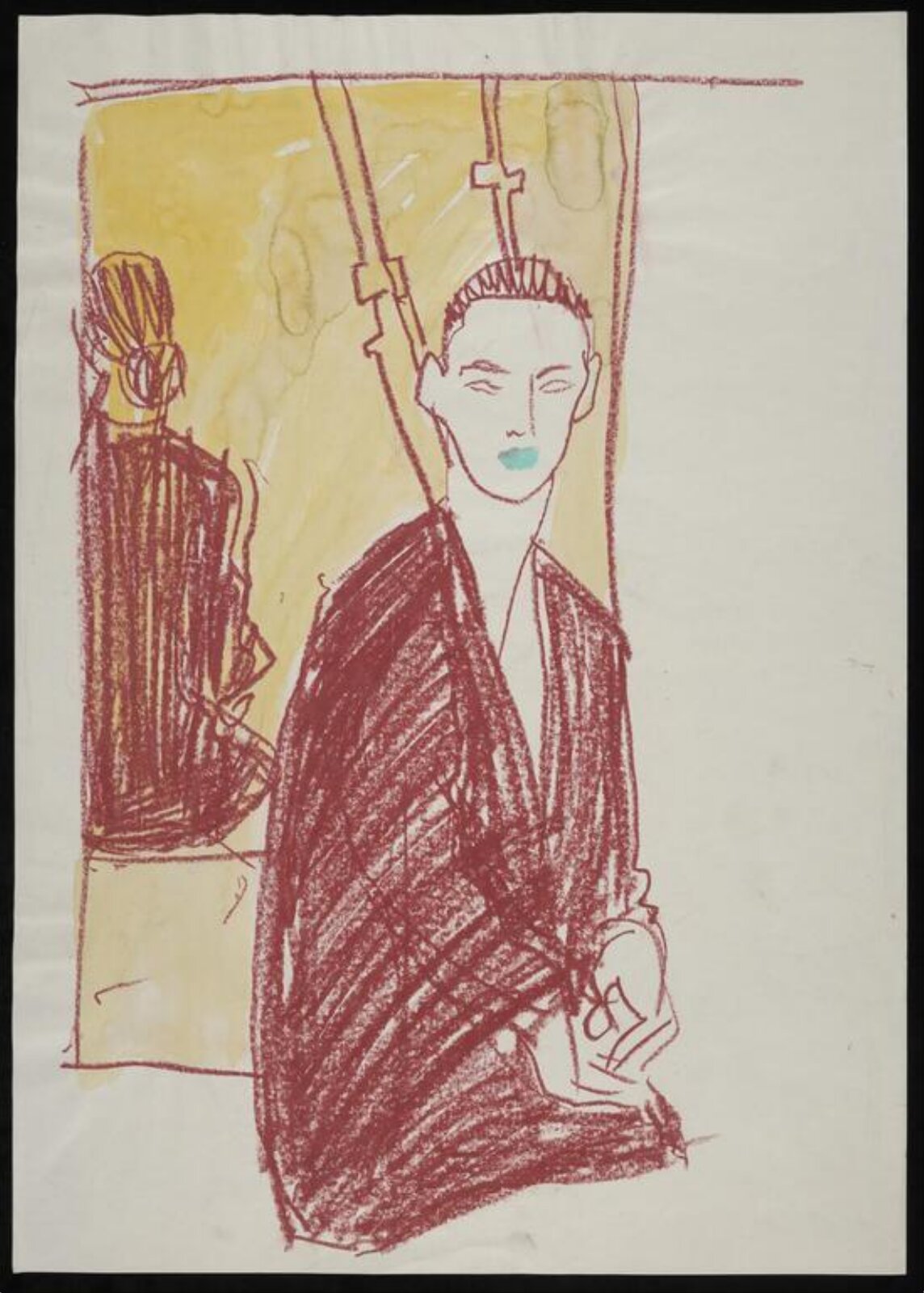 drawing, Colin Barnes, 1980s- early 1990s