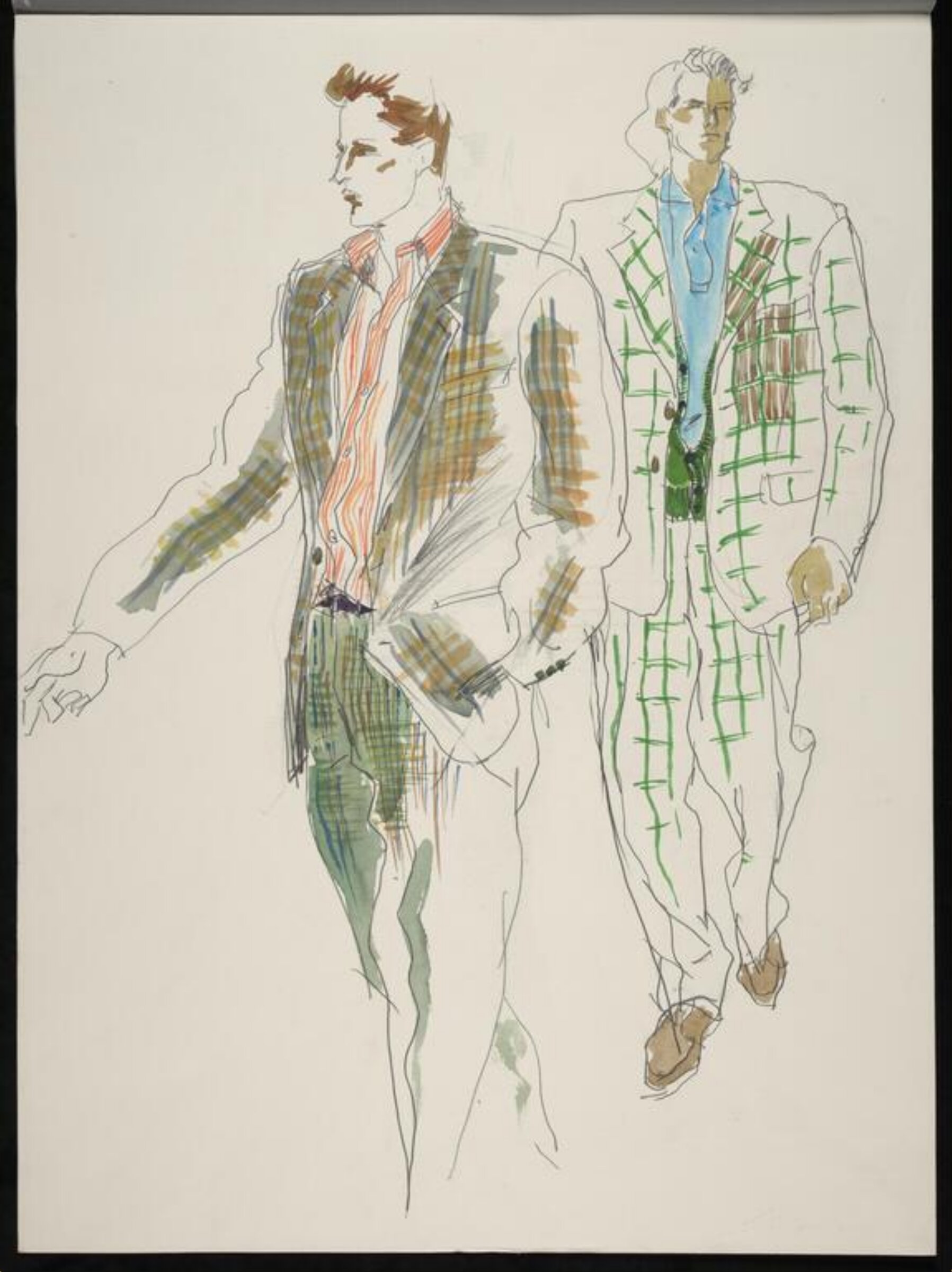 drawing, Colin Barnes, 1980s- early 1990s