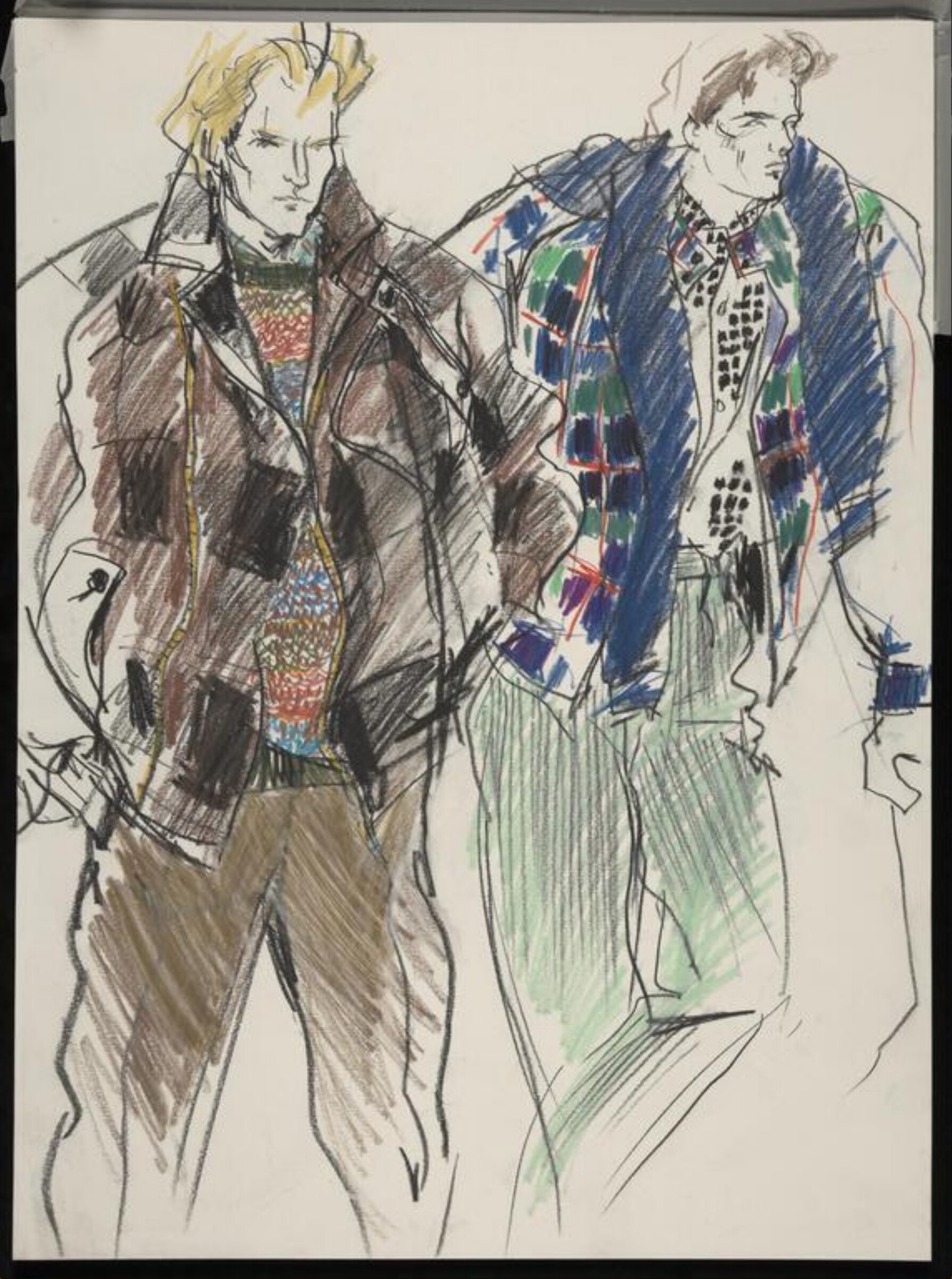 drawing, Colin Barnes, 1980s- early 1990s