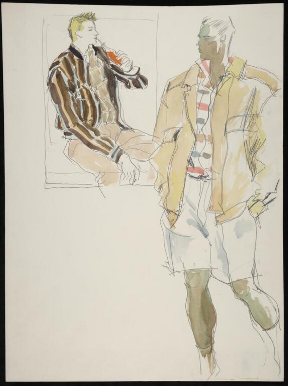 drawing, Colin Barnes, 1980s- early 1990s
