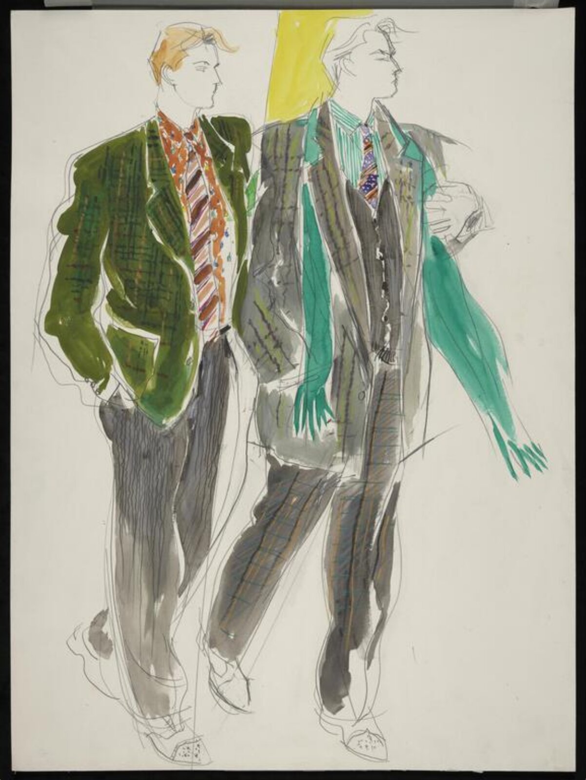 drawing, Colin Barnes, 1980s- early 1990s