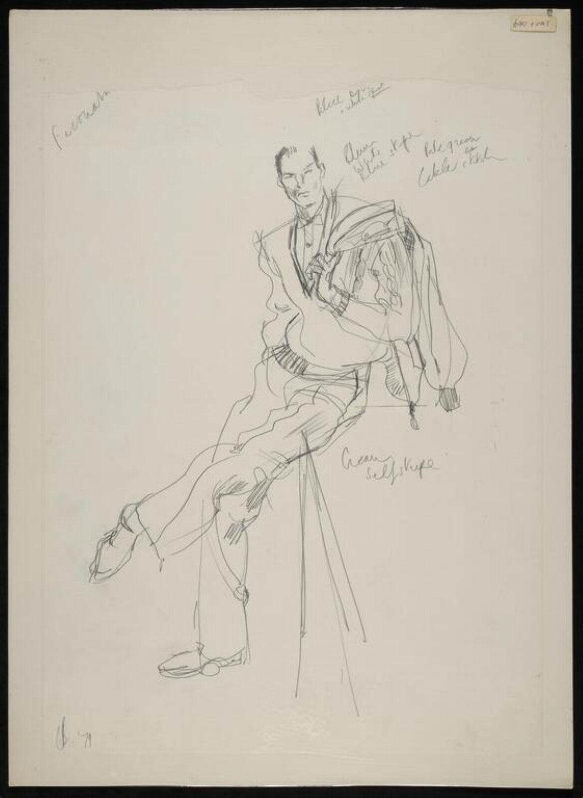 drawing, Colin Barnes, 1980s- early 1990s