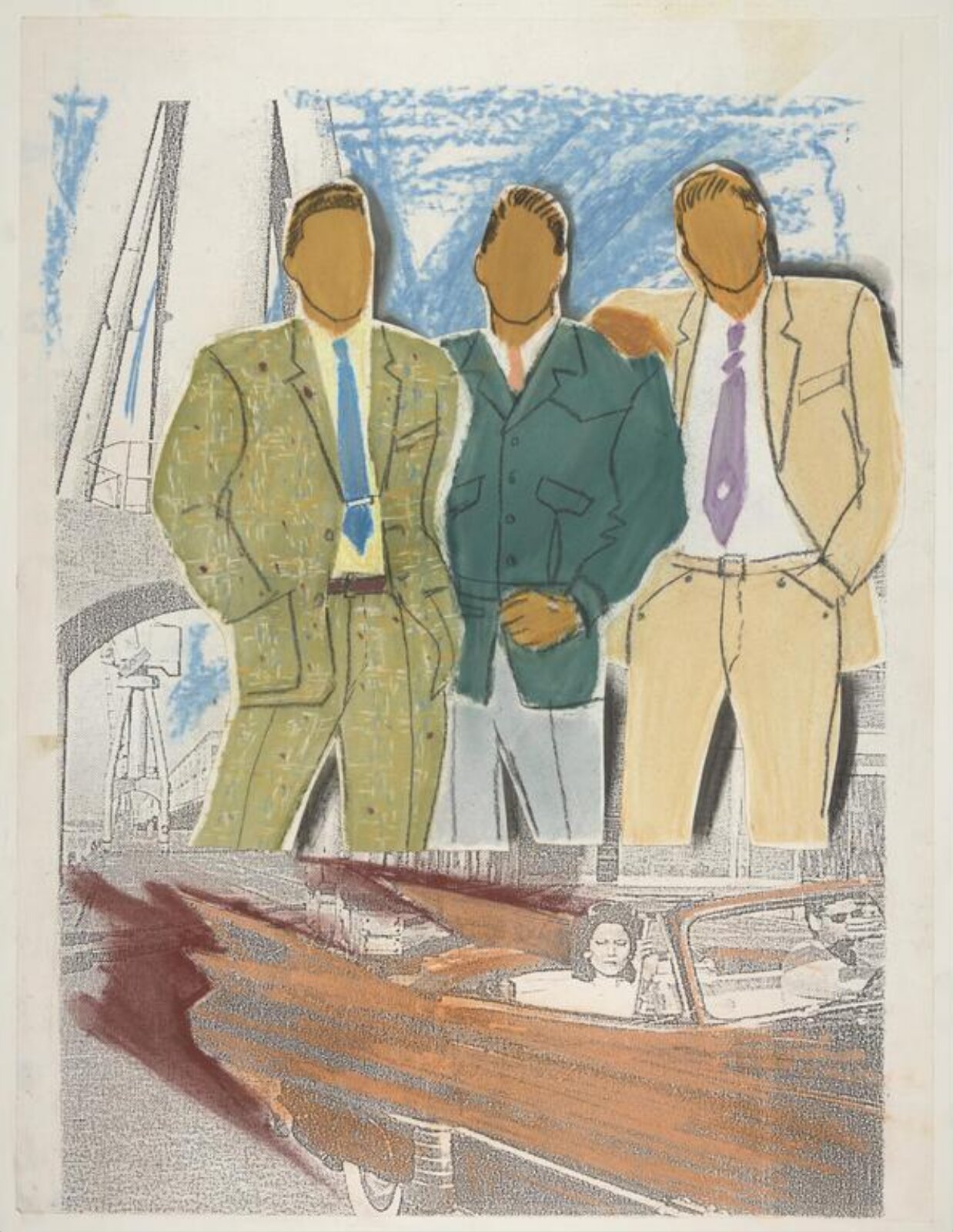 drawing, Colin Barnes, 1980s- early 1990s