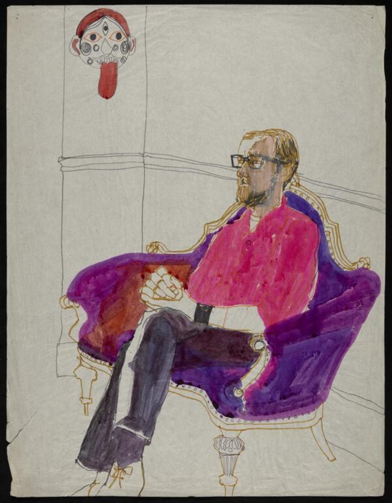 drawing, Colin Barnes, 1980s- early 1990s