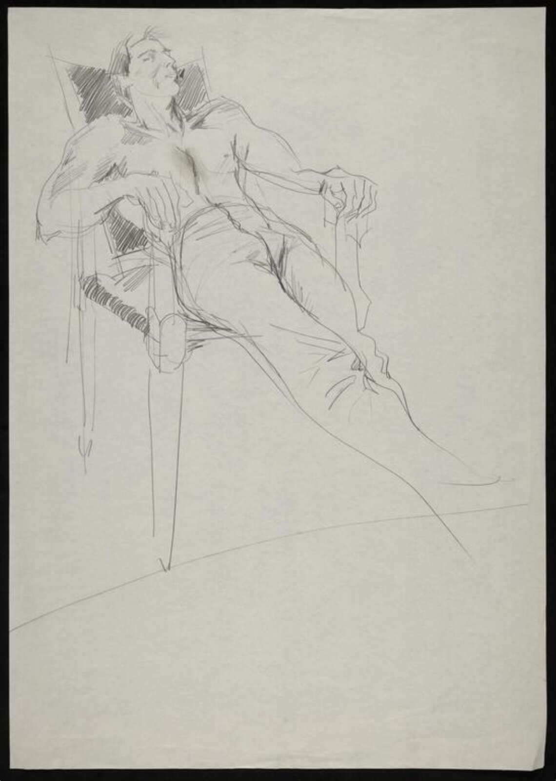 drawing, Colin Barnes, 1980s- early 1990s