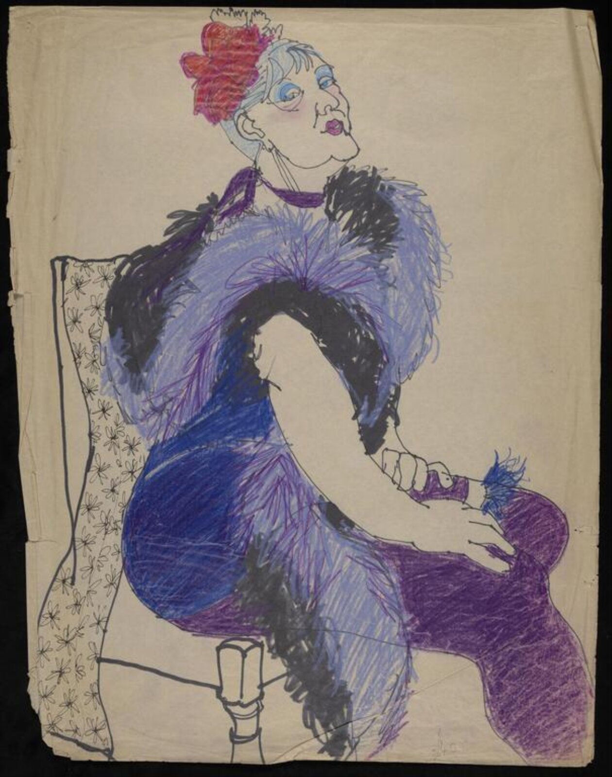 drawing, Colin Barnes, 1980s- early 1990s