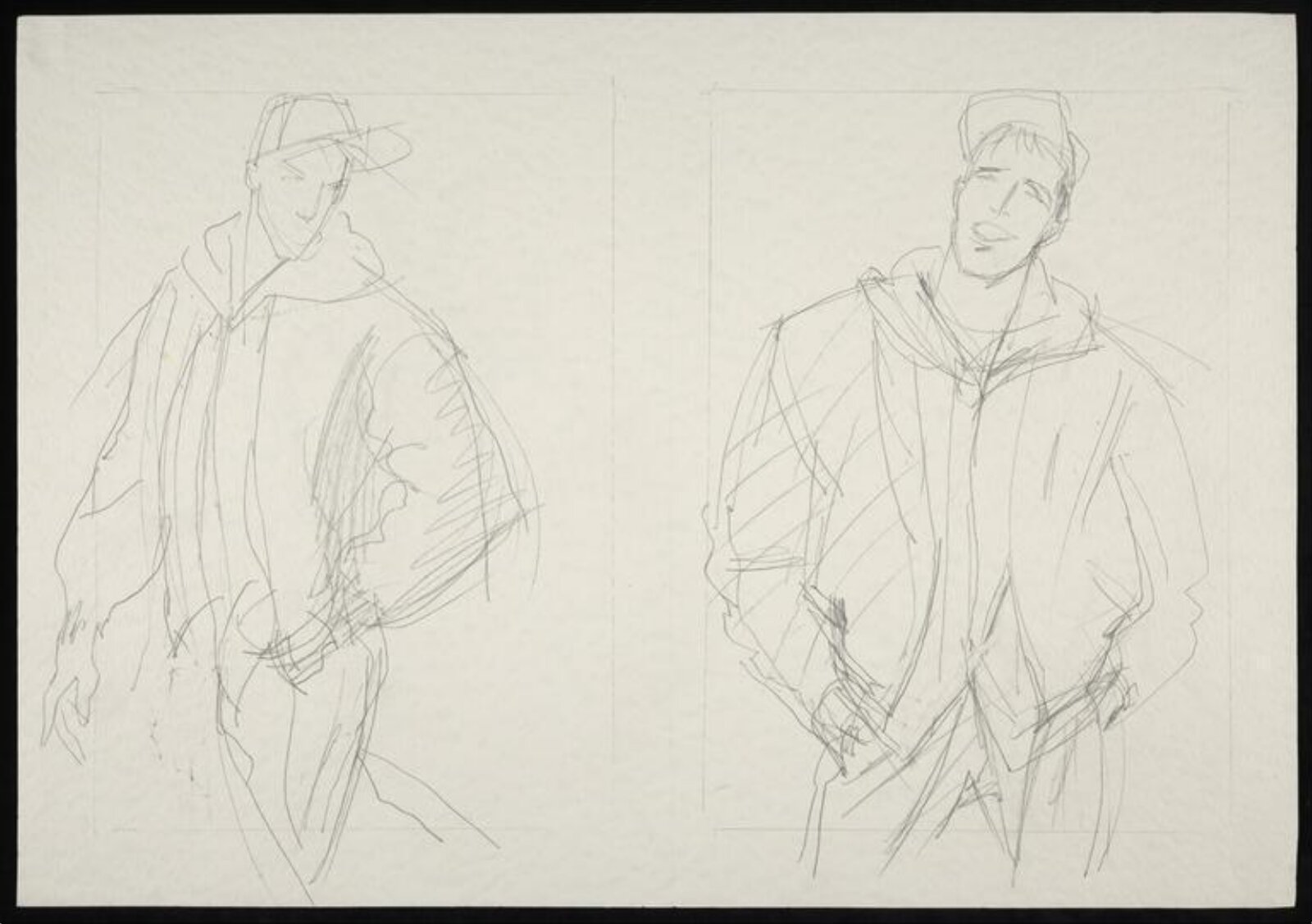 drawing, Colin Barnes, 1980s- early 1990s